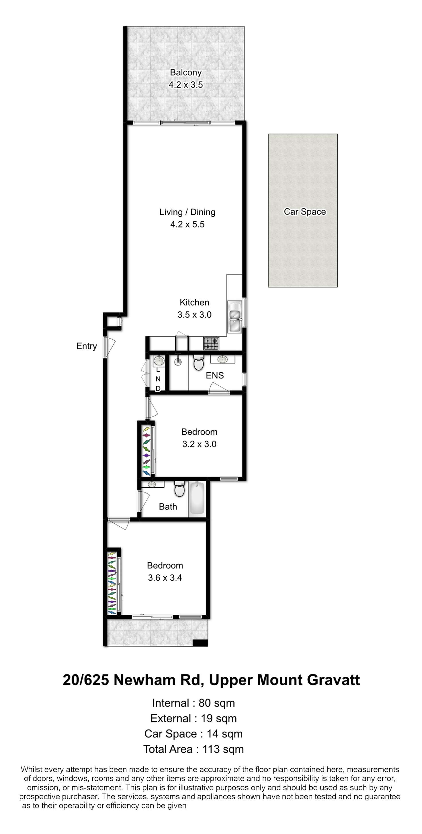 Floorplan of Homely apartment listing, 20/625 Newnham Road, Upper Mount Gravatt QLD 4122