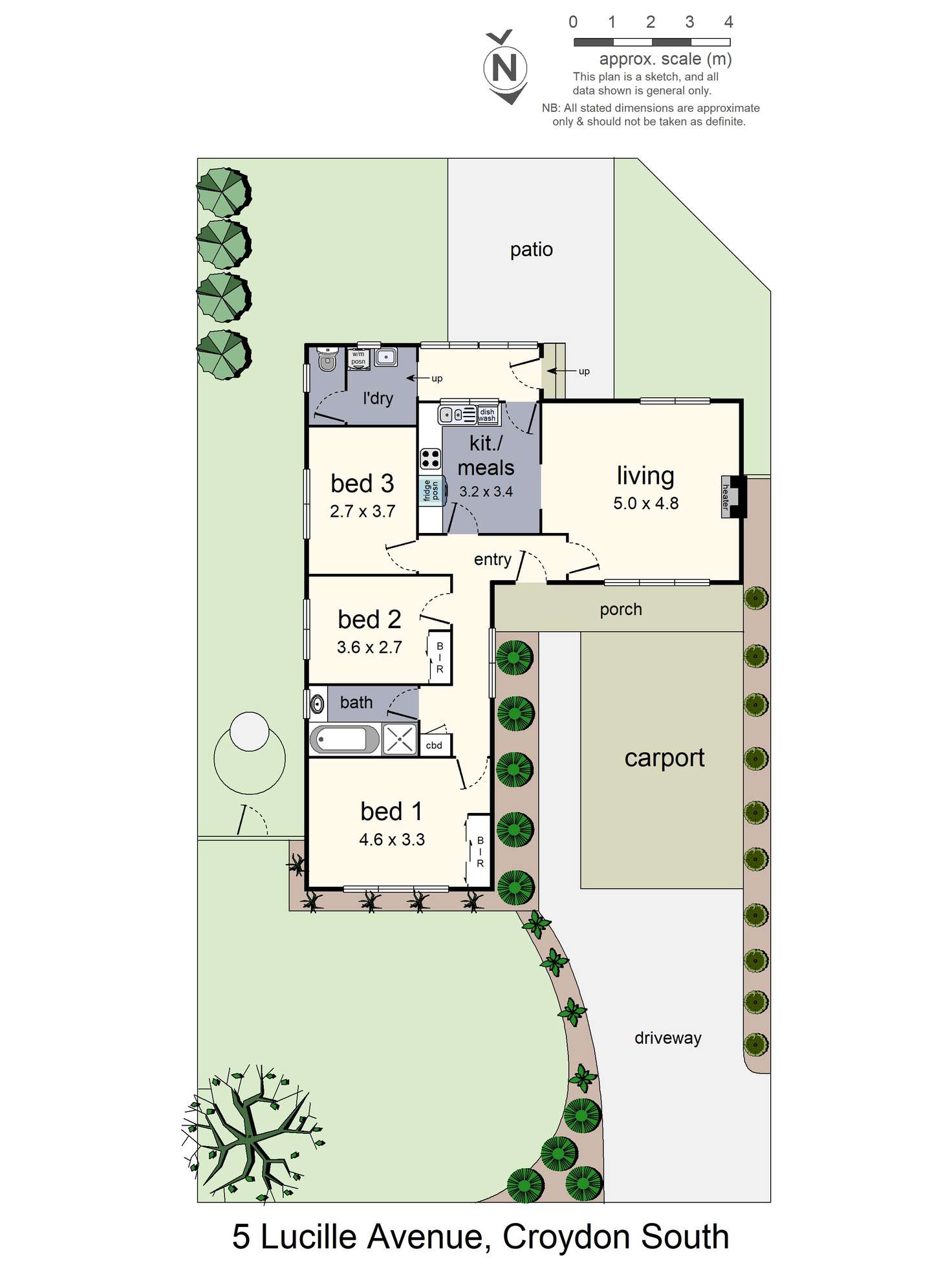 Floorplan of Homely house listing, 5 Lucille Avenue, Croydon South VIC 3136