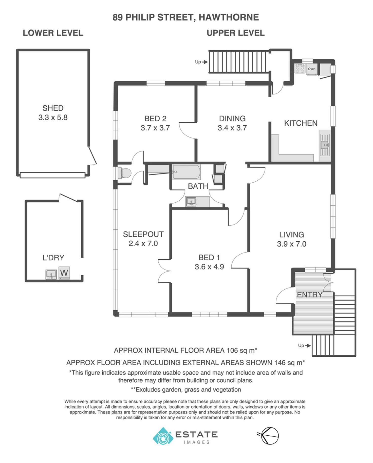Floorplan of Homely house listing, 89 Philip Street, Hawthorne QLD 4171