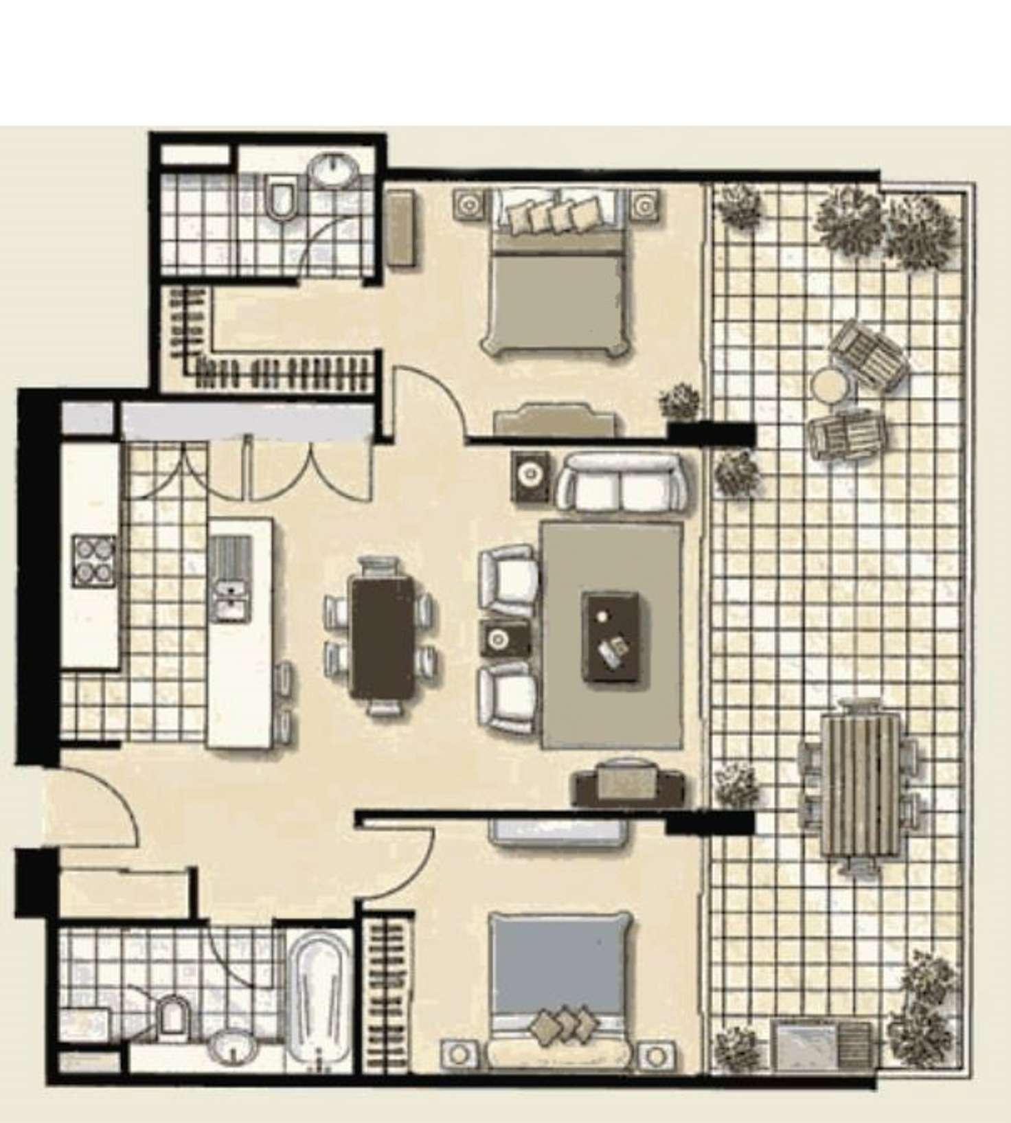 Floorplan of Homely apartment listing, 2304/79 Albert Street, Brisbane City QLD 4000