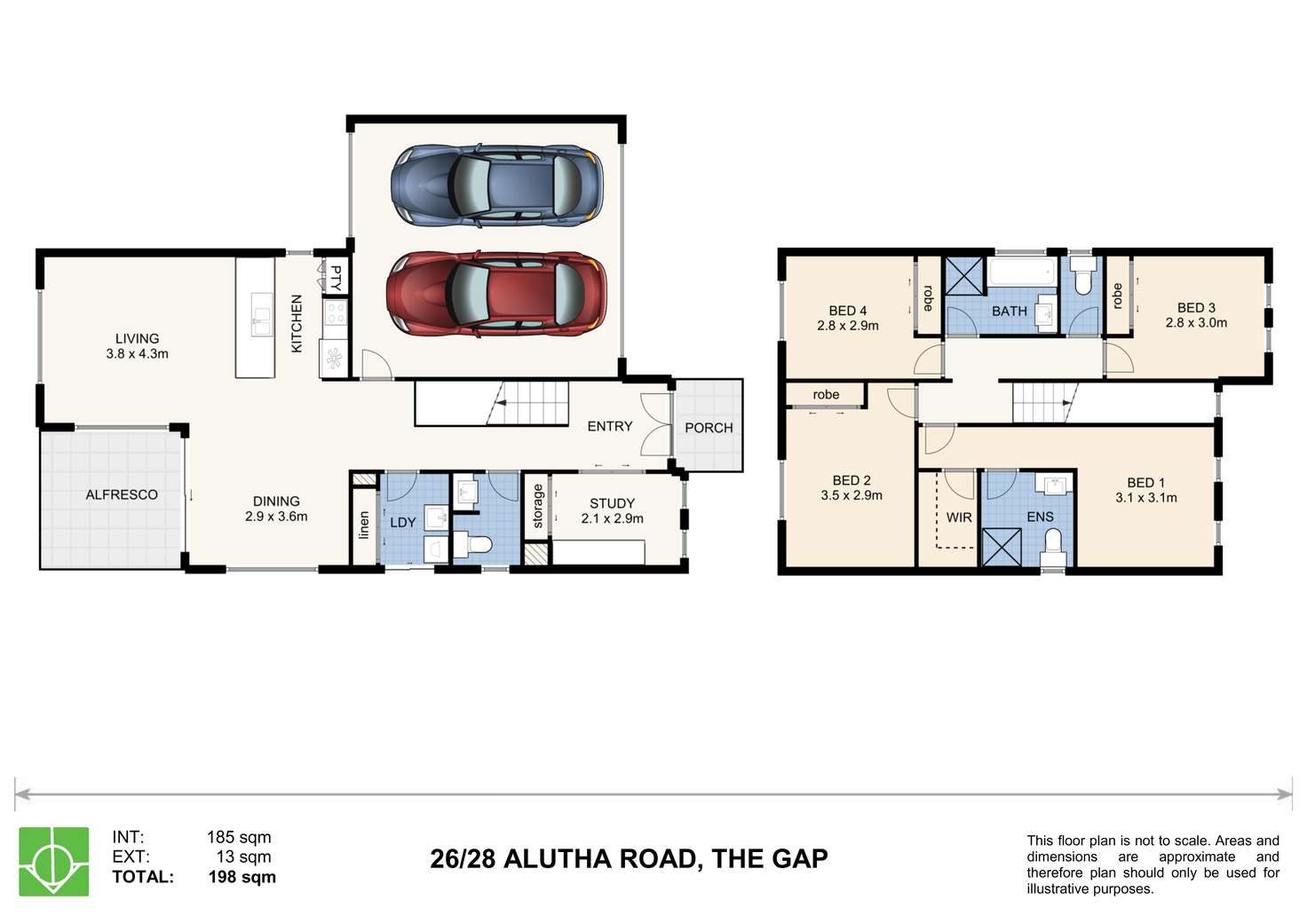 Floorplan of Homely house listing, 26/28 Alutha Road, The Gap QLD 4061