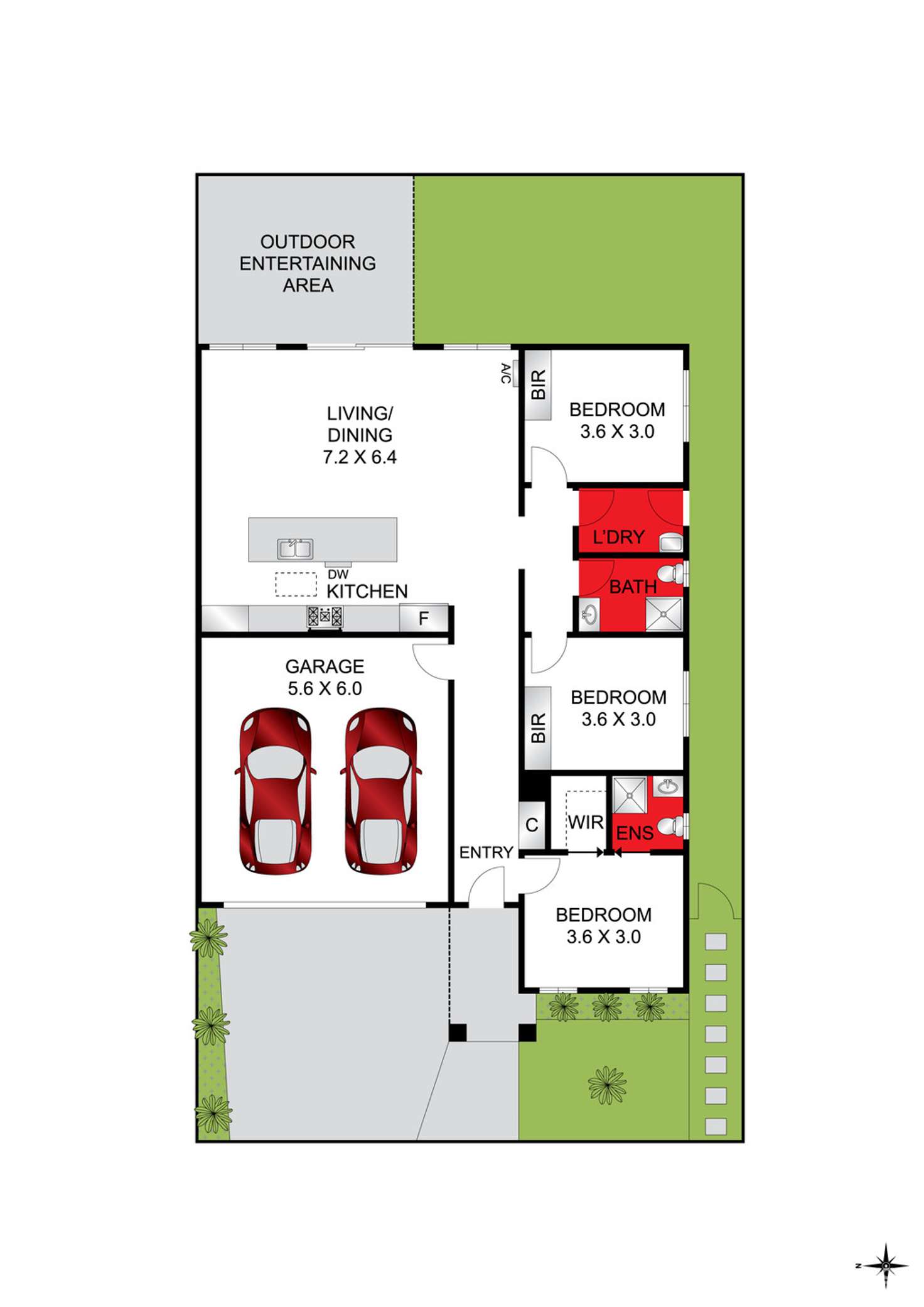 Floorplan of Homely house listing, 55 Everton Crescent, Charlemont VIC 3217