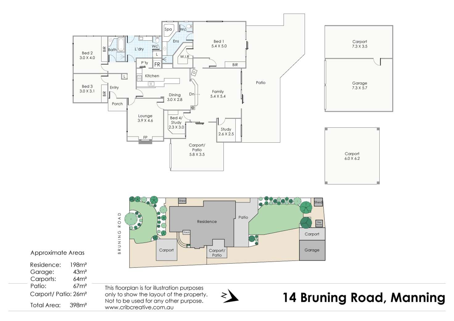 Floorplan of Homely house listing, 14 Bruning Road, Manning WA 6152