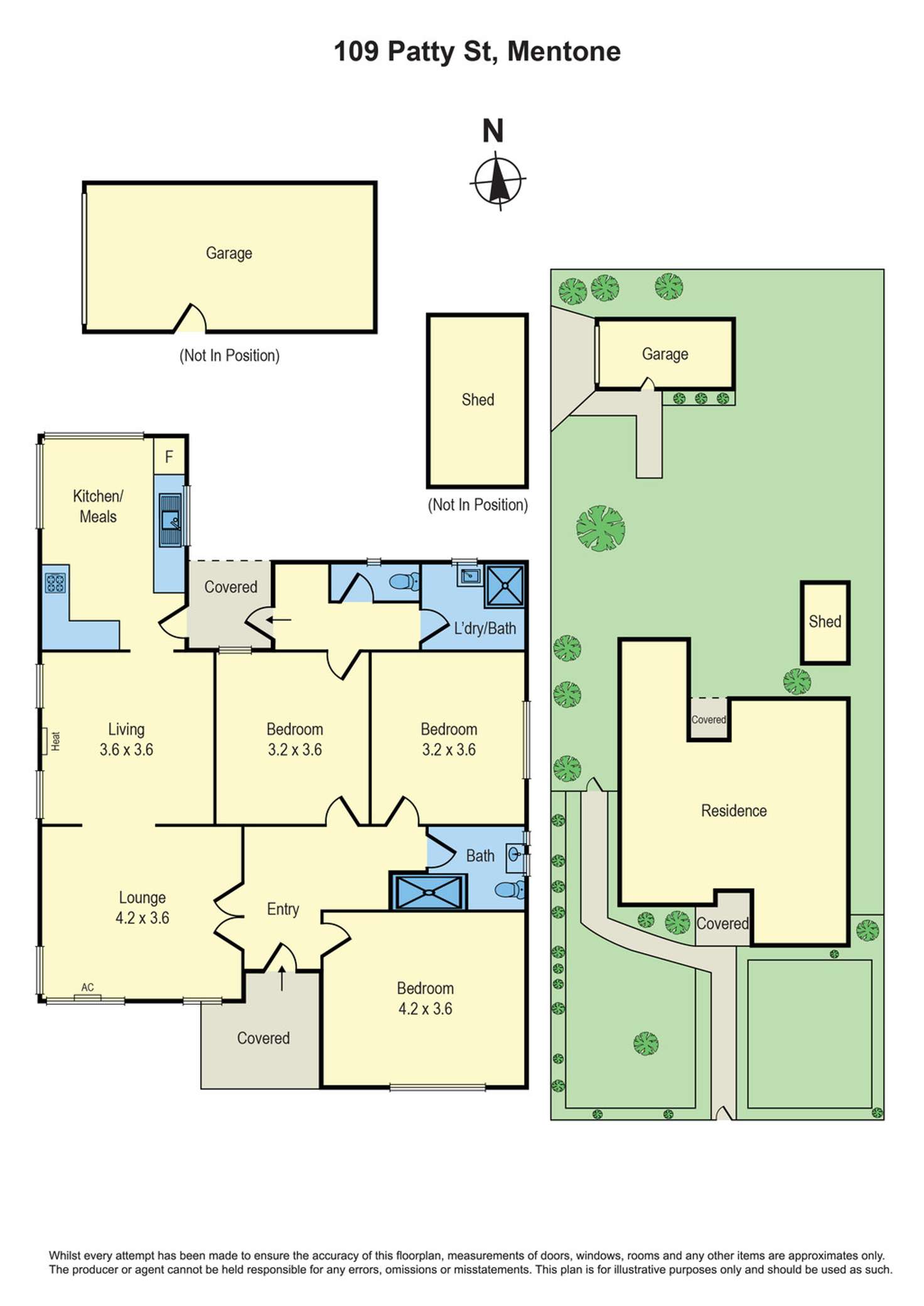 Floorplan of Homely house listing, 109 Patty Street, Mentone VIC 3194