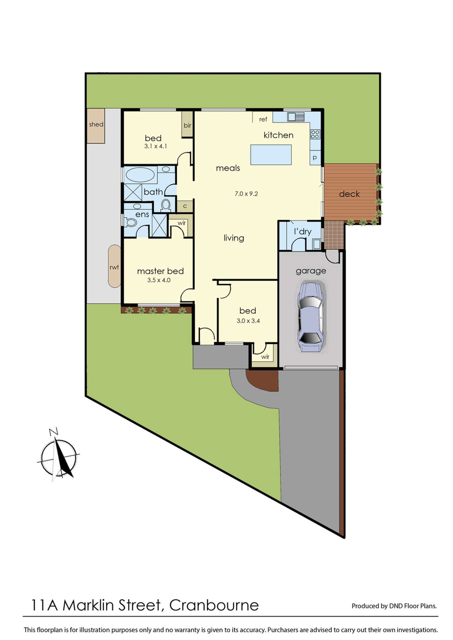 Floorplan of Homely house listing, 11a Marklin Street, Cranbourne VIC 3977