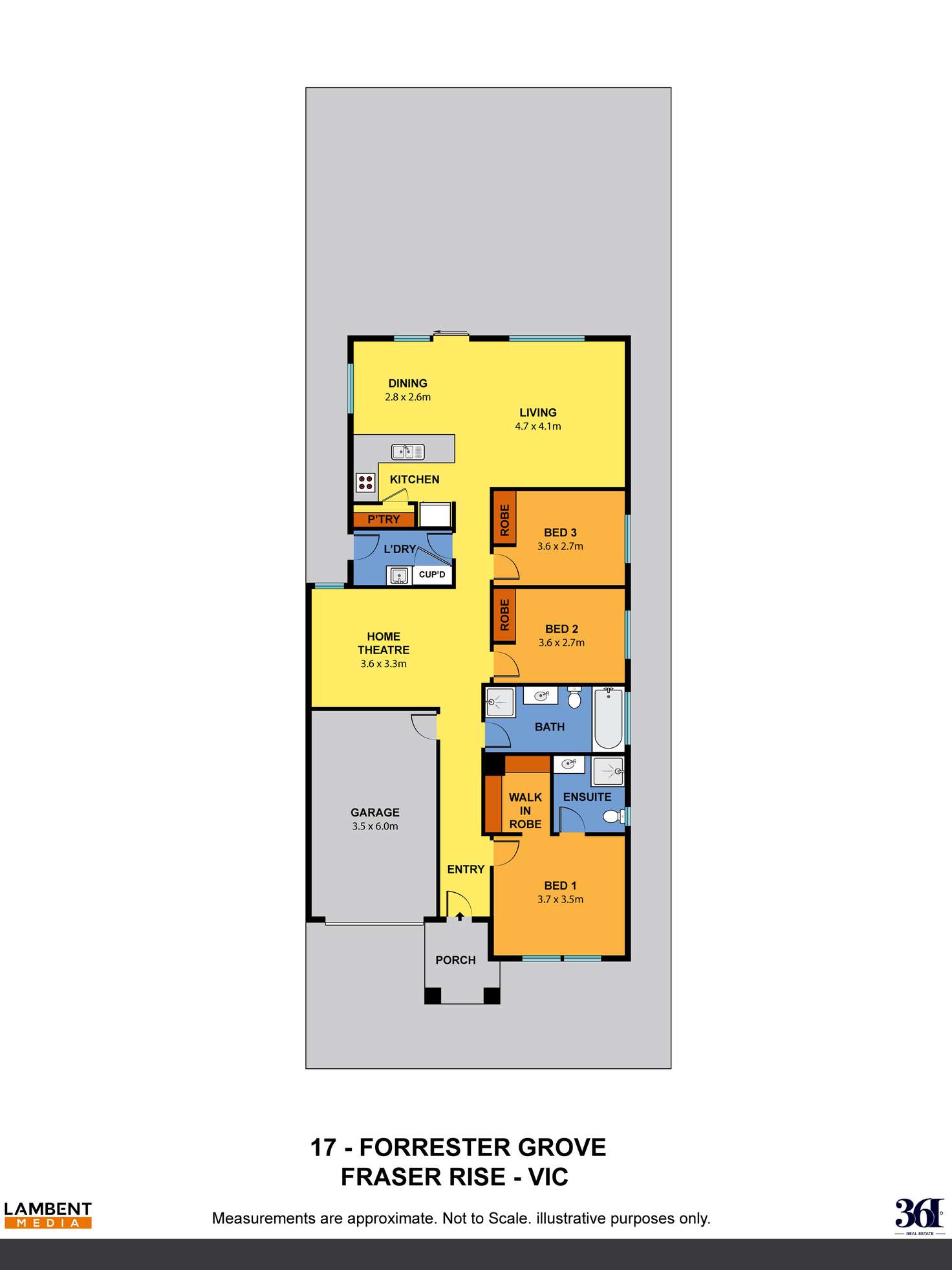 Floorplan of Homely house listing, 17 Forrester Grove, Fraser Rise VIC 3336