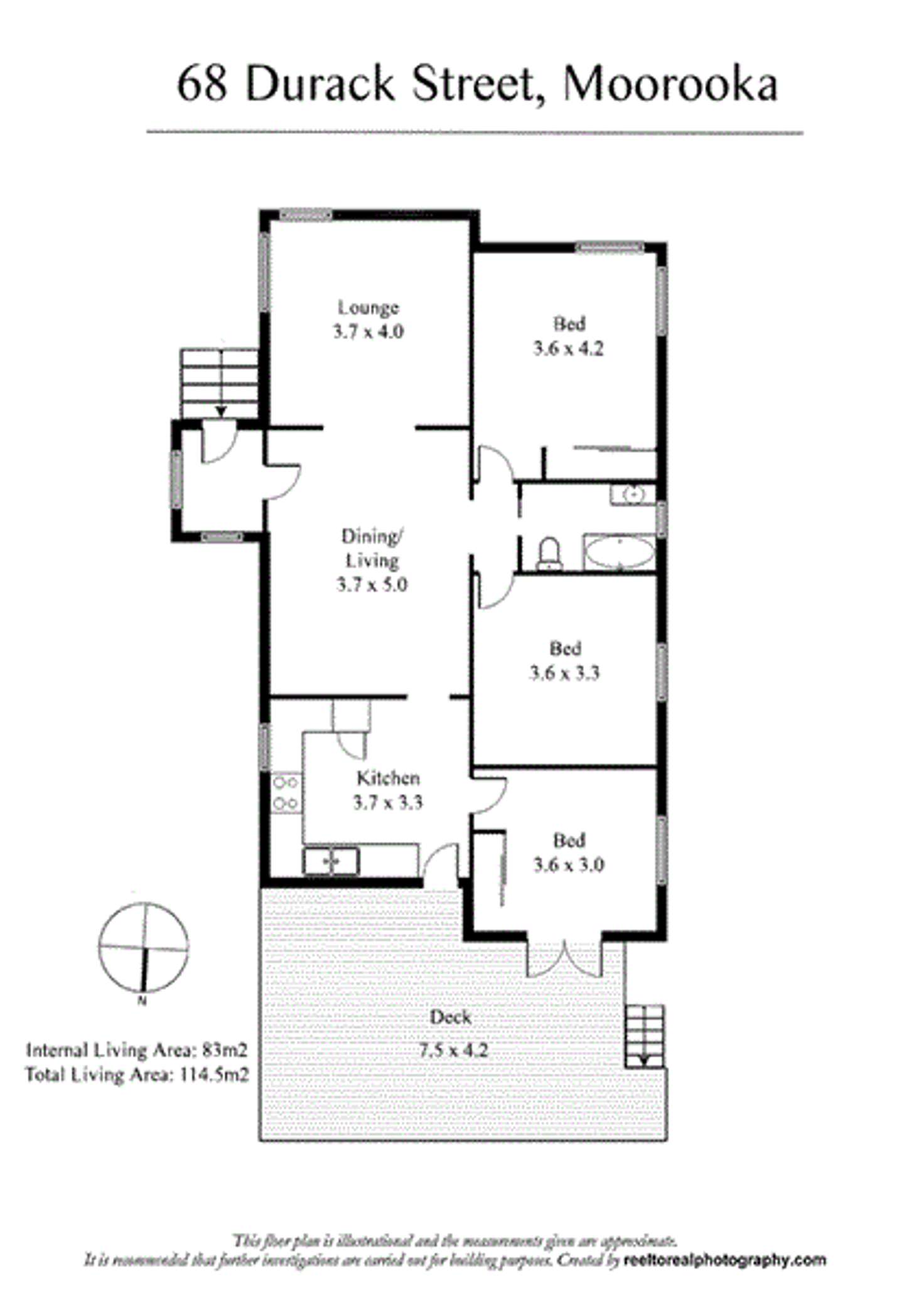 Floorplan of Homely house listing, 68 Durack Street, Moorooka QLD 4105