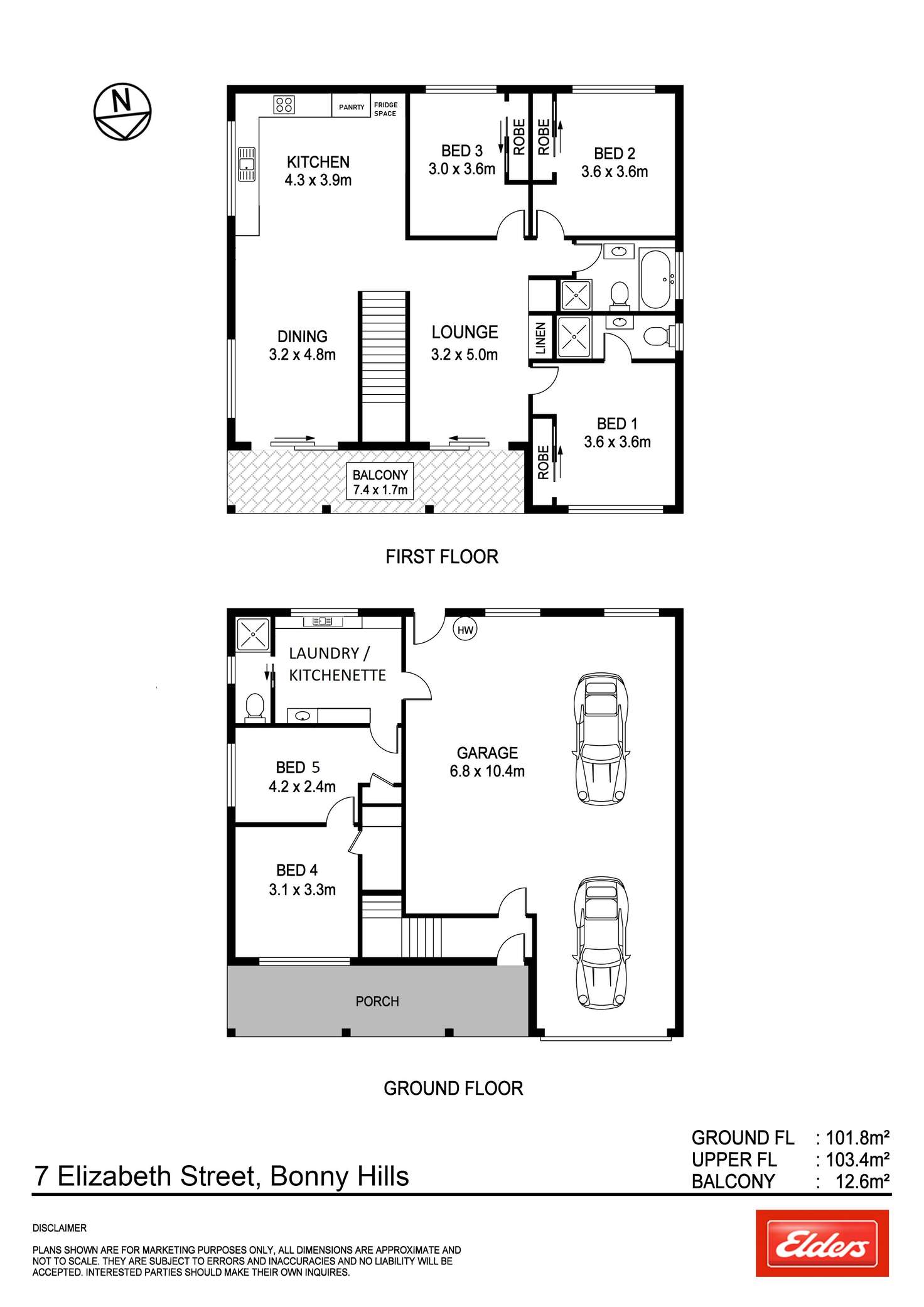 Floorplan of Homely house listing, 7 Elizabeth Street, Bonny Hills NSW 2445