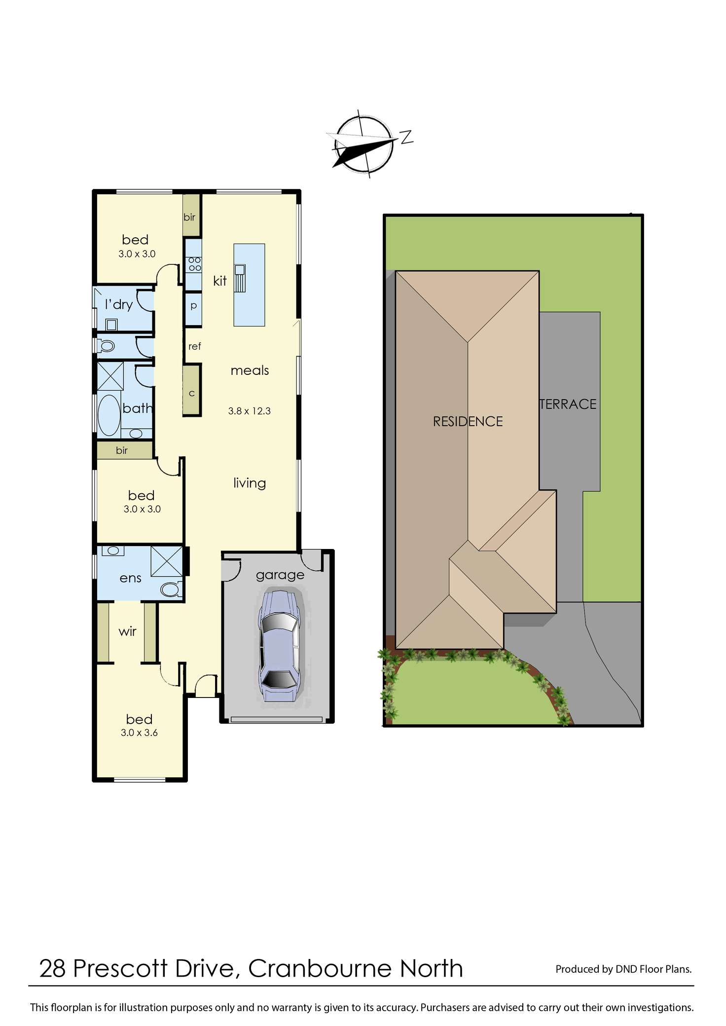 Floorplan of Homely house listing, 28 Prescott Drive, Cranbourne North VIC 3977