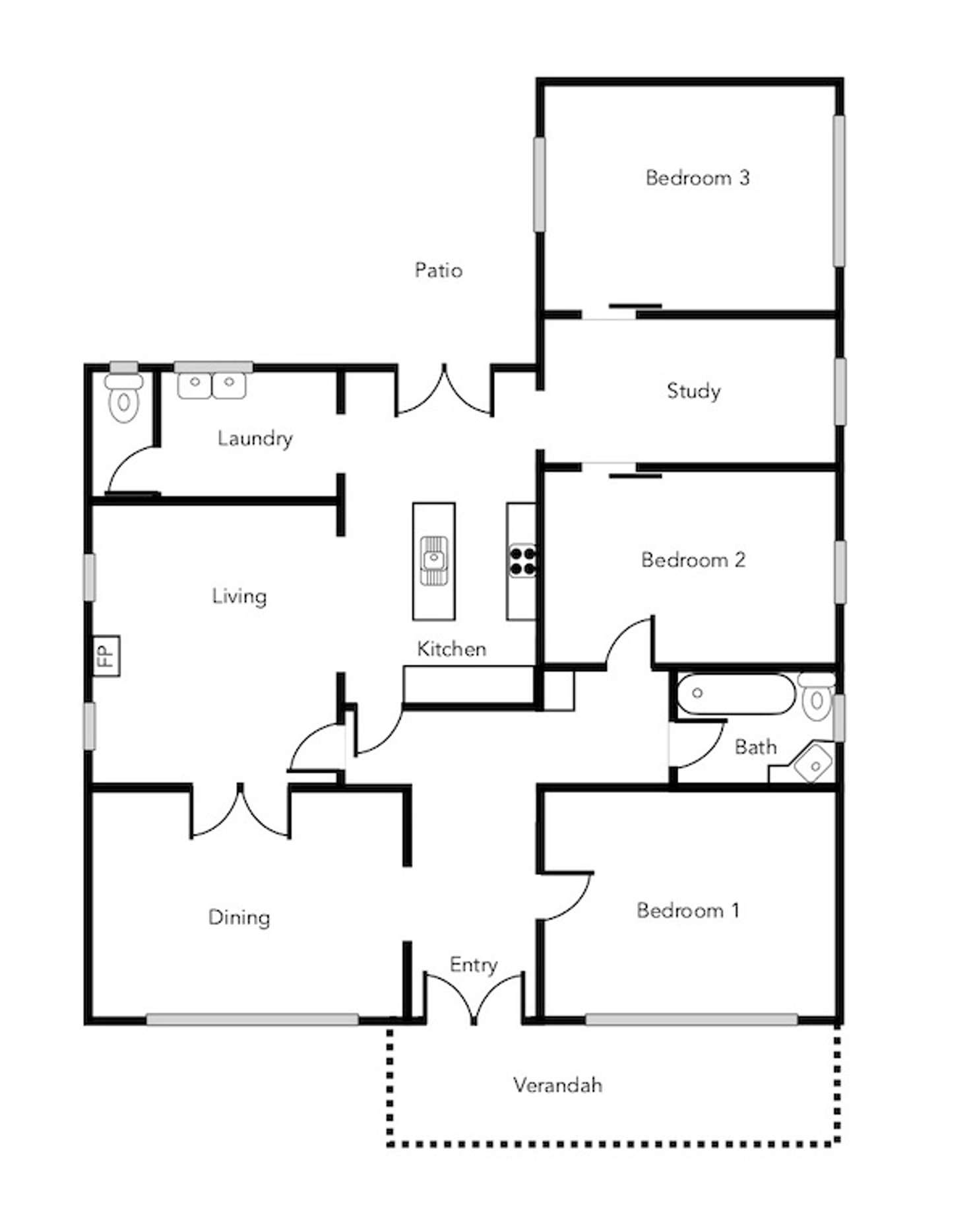 Floorplan of Homely house listing, 20 Vincent Street, Ararat VIC 3377