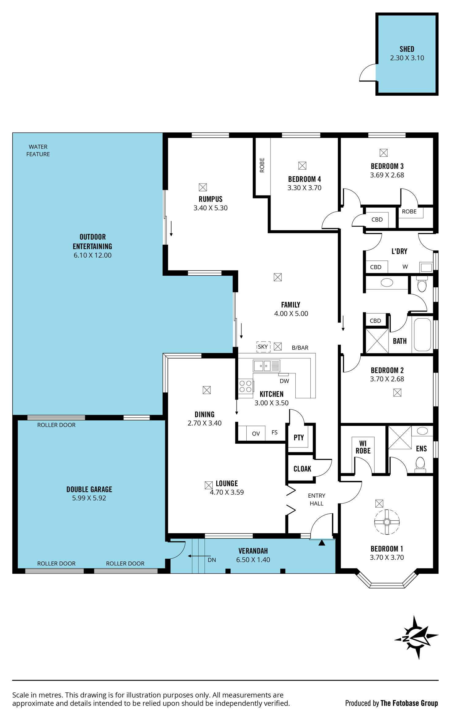 Floorplan of Homely house listing, 4 Jordan Court, Aberfoyle Park SA 5159