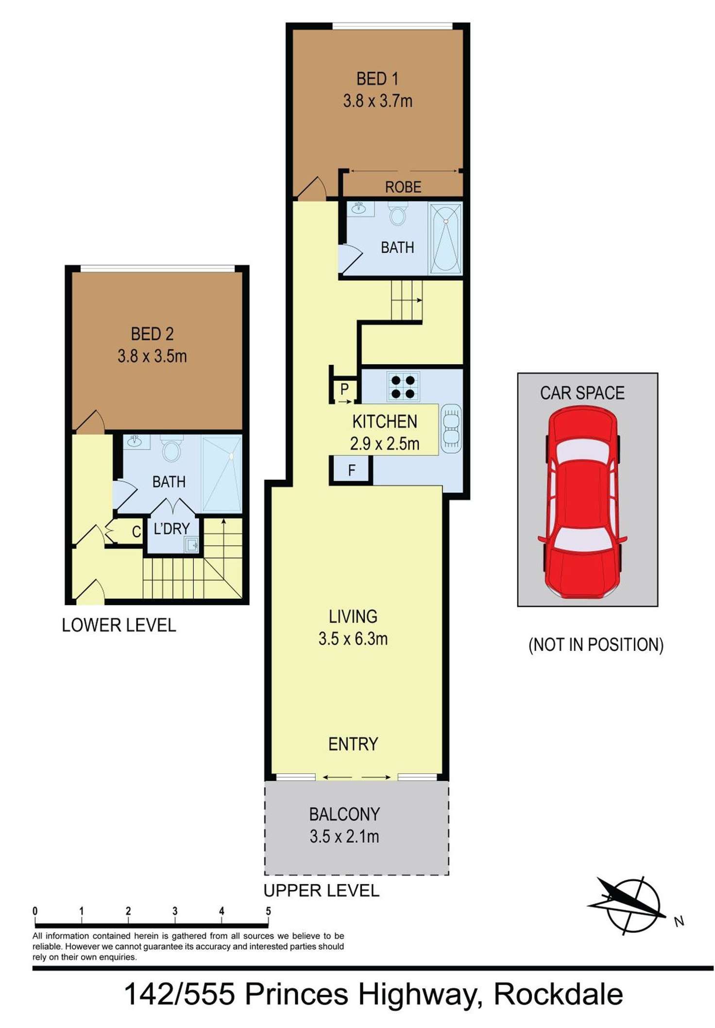 Floorplan of Homely apartment listing, 142/555 Princes Hwy, Rockdale NSW 2216