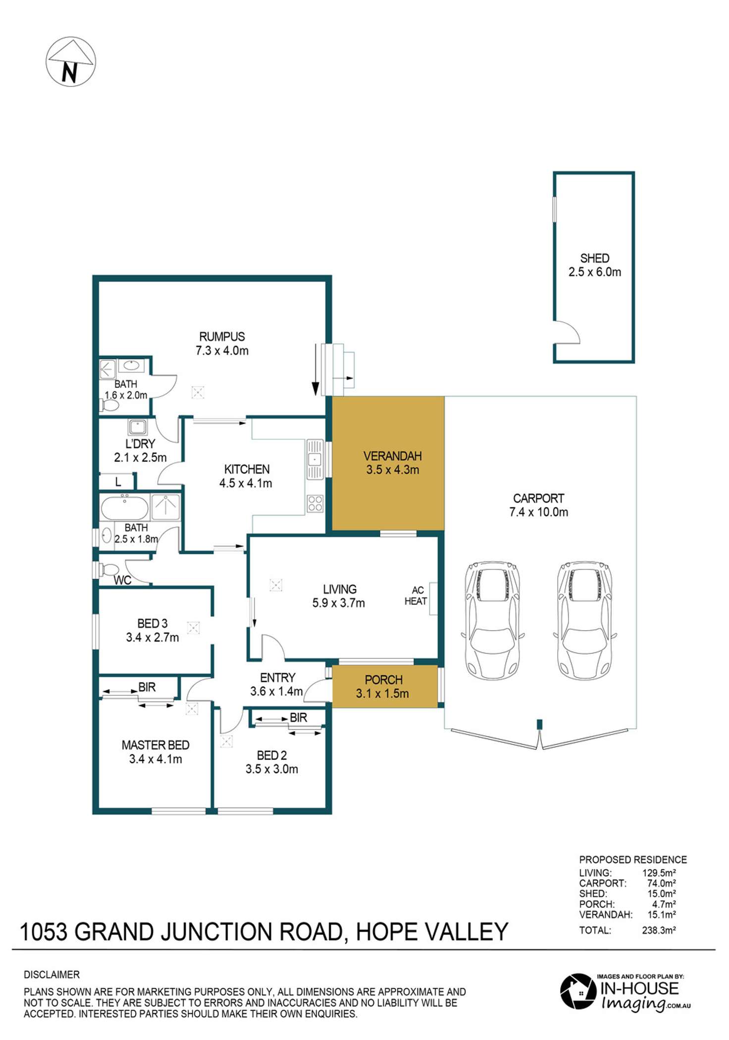 Floorplan of Homely house listing, 1053 Grand Junction Road, Hope Valley SA 5090