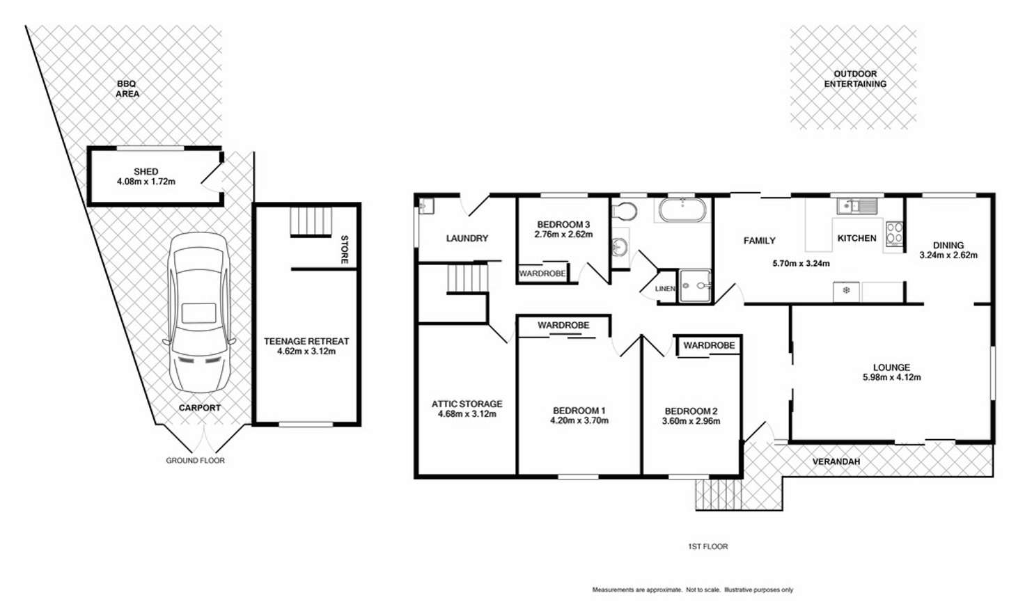 Floorplan of Homely house listing, 14 Jinkins Place, Ambarvale NSW 2560