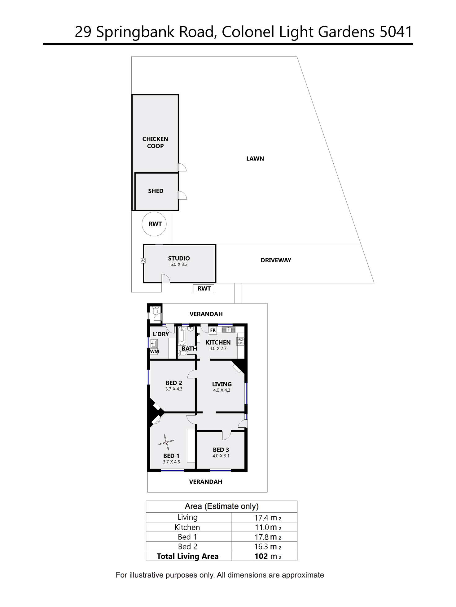 Floorplan of Homely house listing, 29 Springbank Rd, Colonel Light Gardens SA 5041