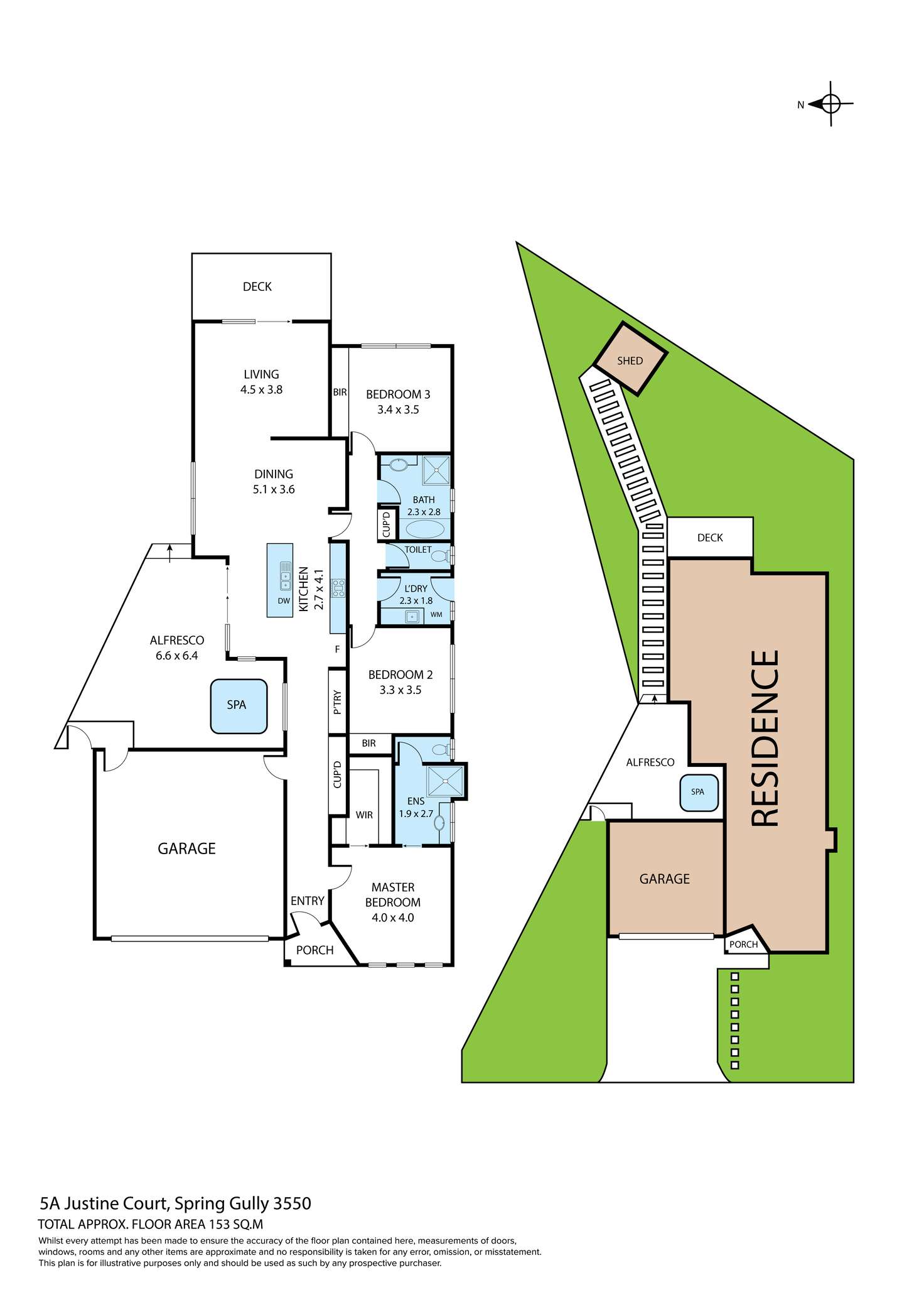 Floorplan of Homely house listing, 5a Justine Court, Spring Gully VIC 3550