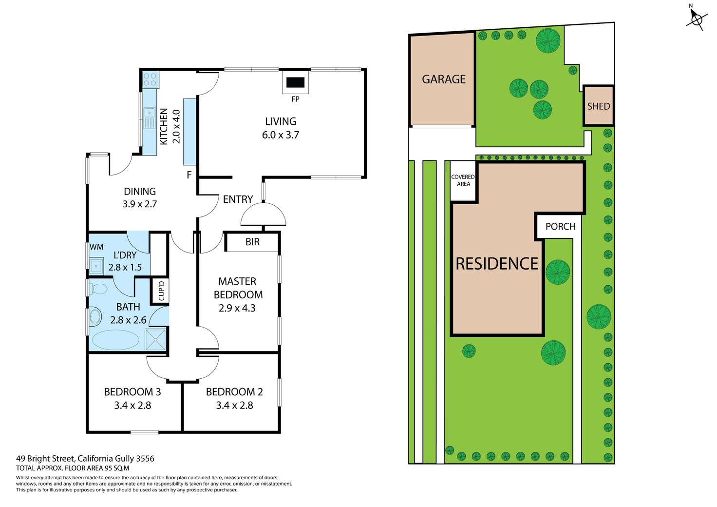 Floorplan of Homely house listing, 49 Bright Street, California Gully VIC 3556