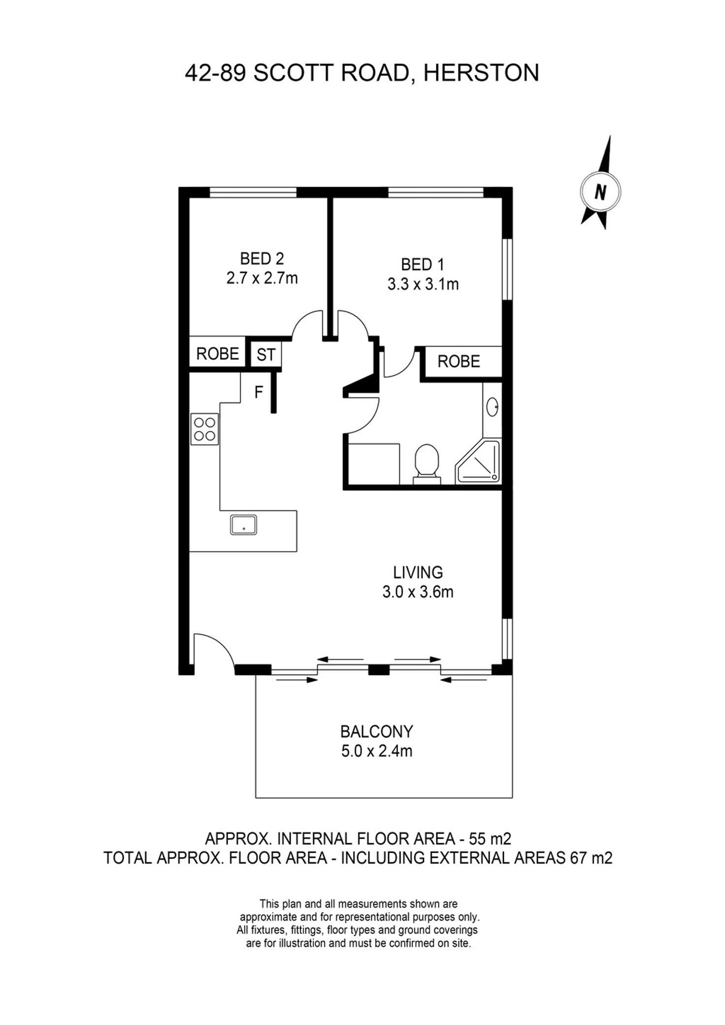 Floorplan of Homely unit listing, 42/89 Scott Road, Herston QLD 4006