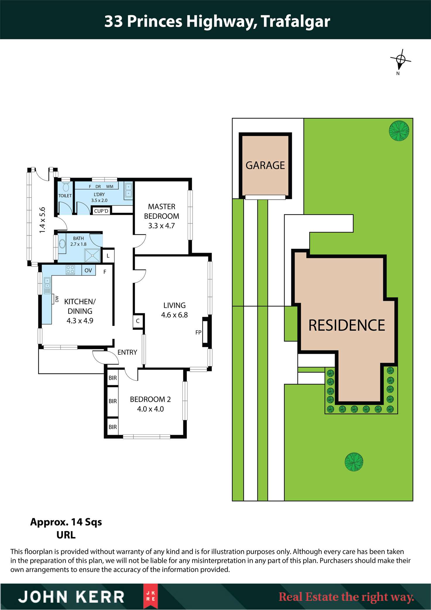 Floorplan of Homely house listing, 33 Princes Highway, Trafalgar VIC 3824