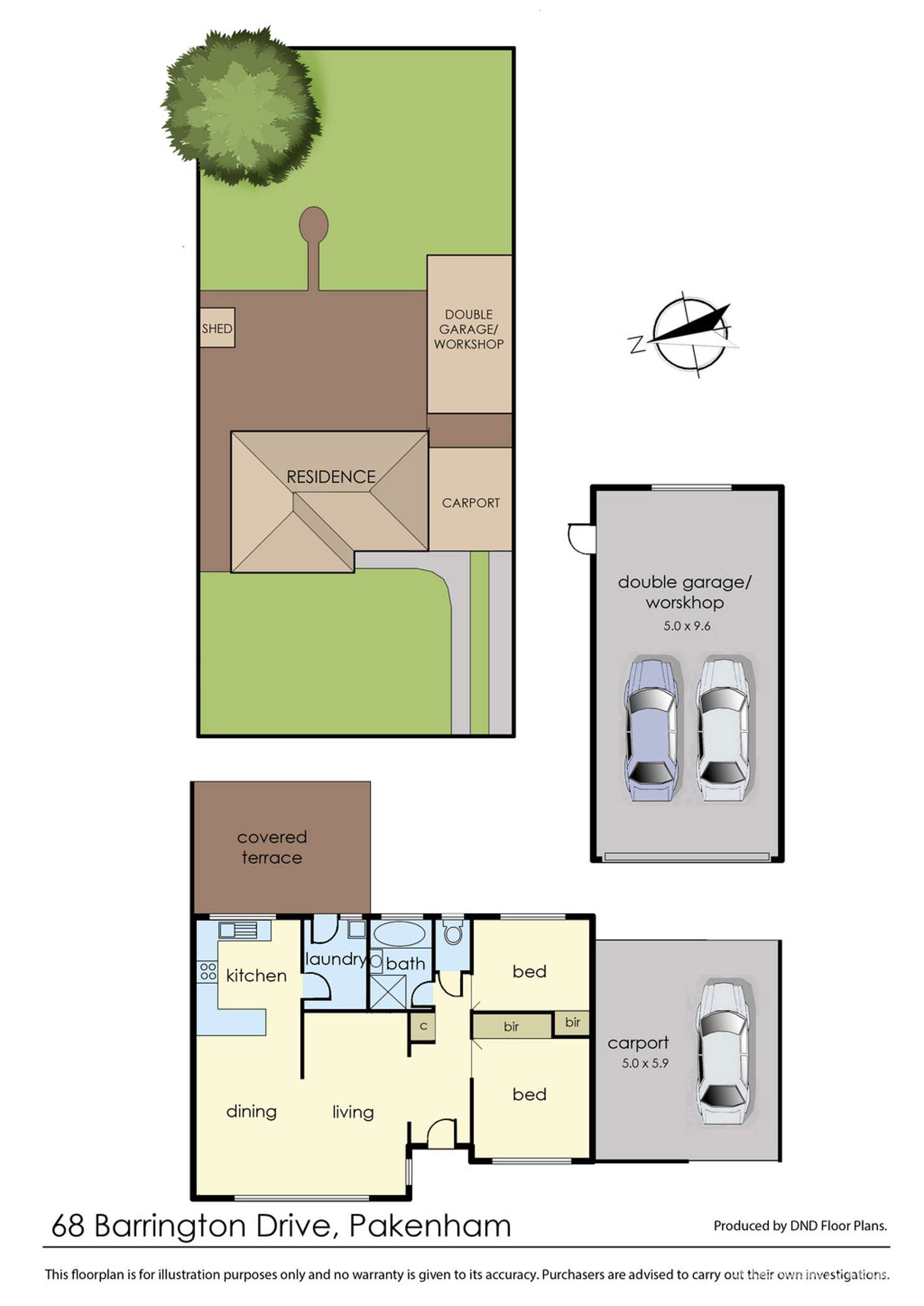 Floorplan of Homely house listing, 68 Barrington Drive, Pakenham VIC 3810