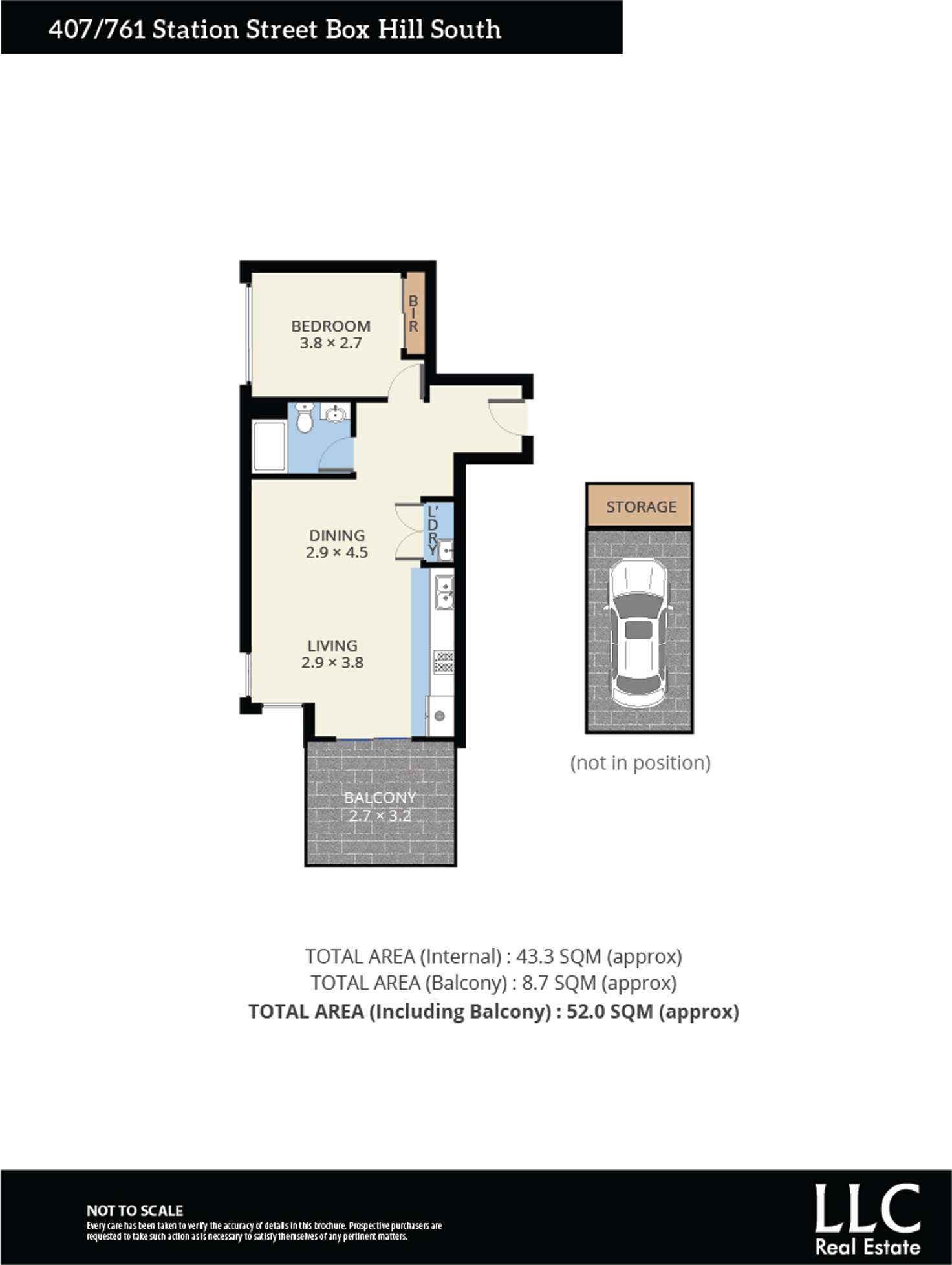 Floorplan of Homely apartment listing, 407/761 Station Street, Box Hill North VIC 3129