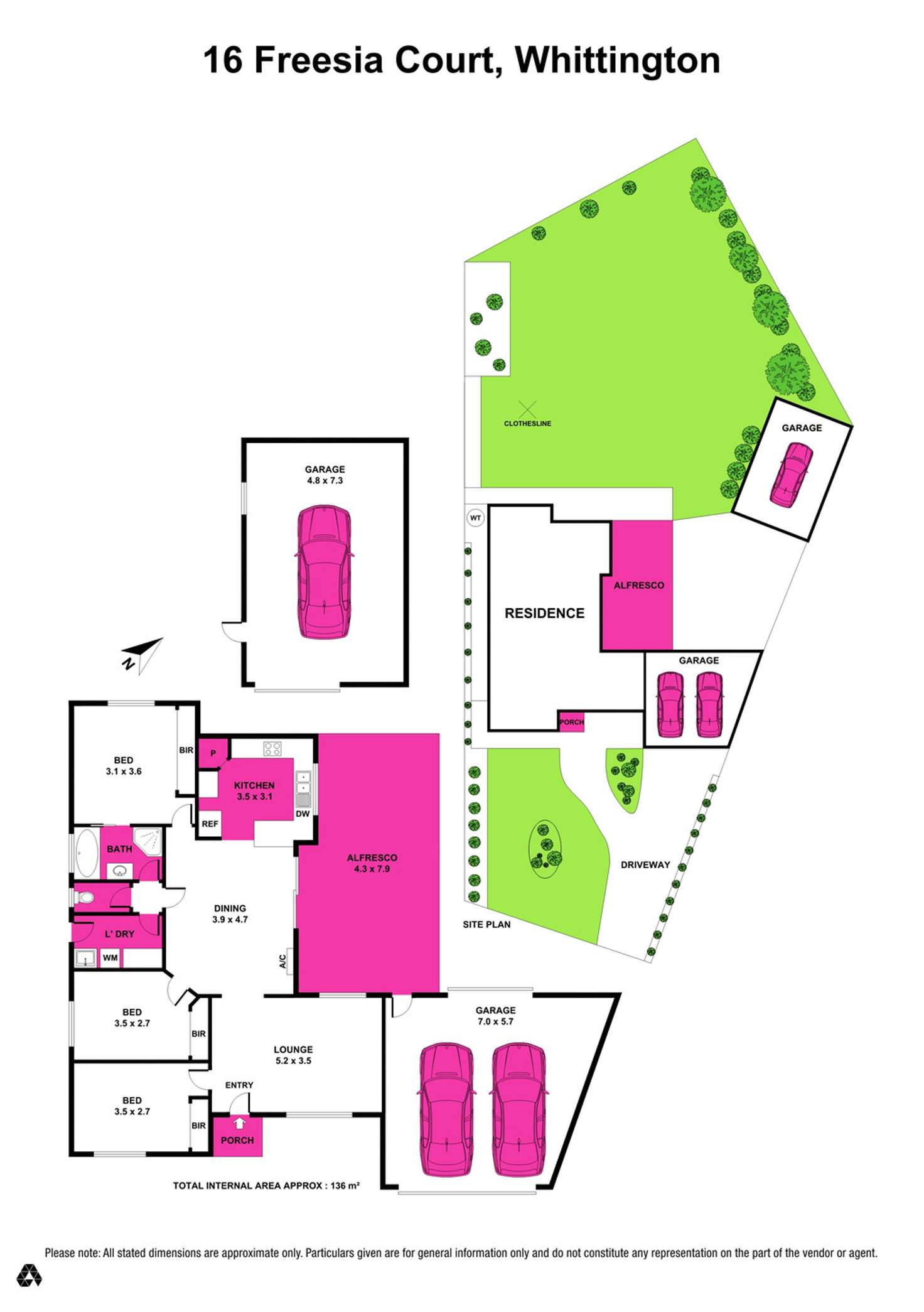 Floorplan of Homely house listing, 16 Freesia Court, Whittington VIC 3219