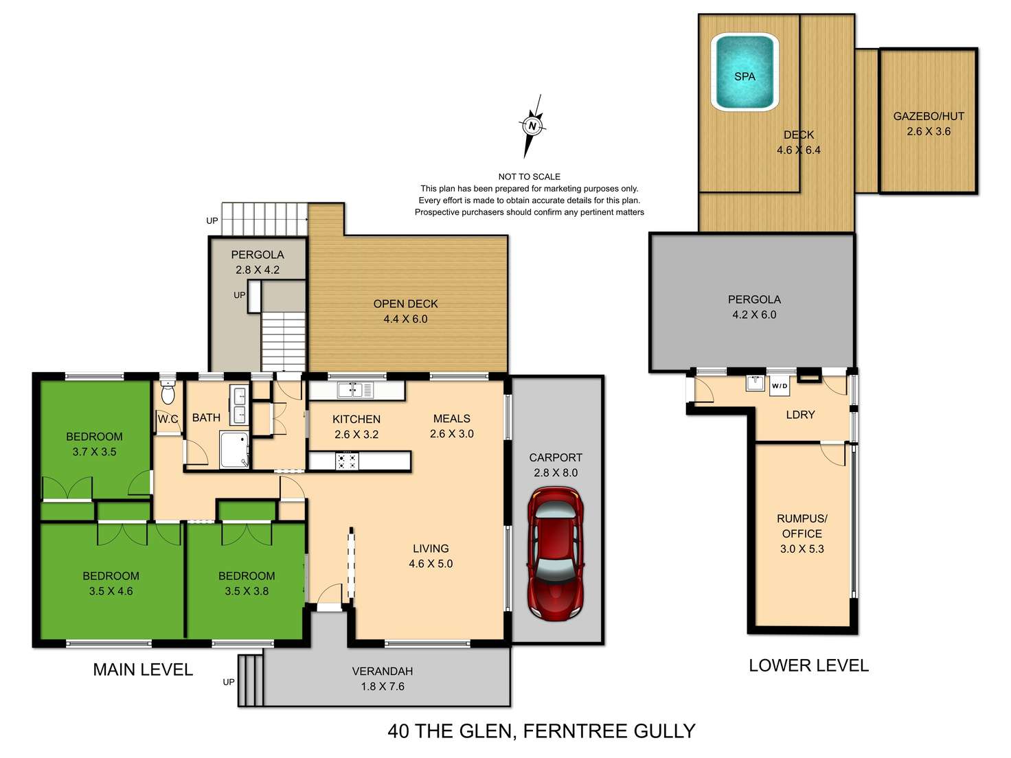 Floorplan of Homely house listing, 40 The Glen, Ferntree Gully VIC 3156