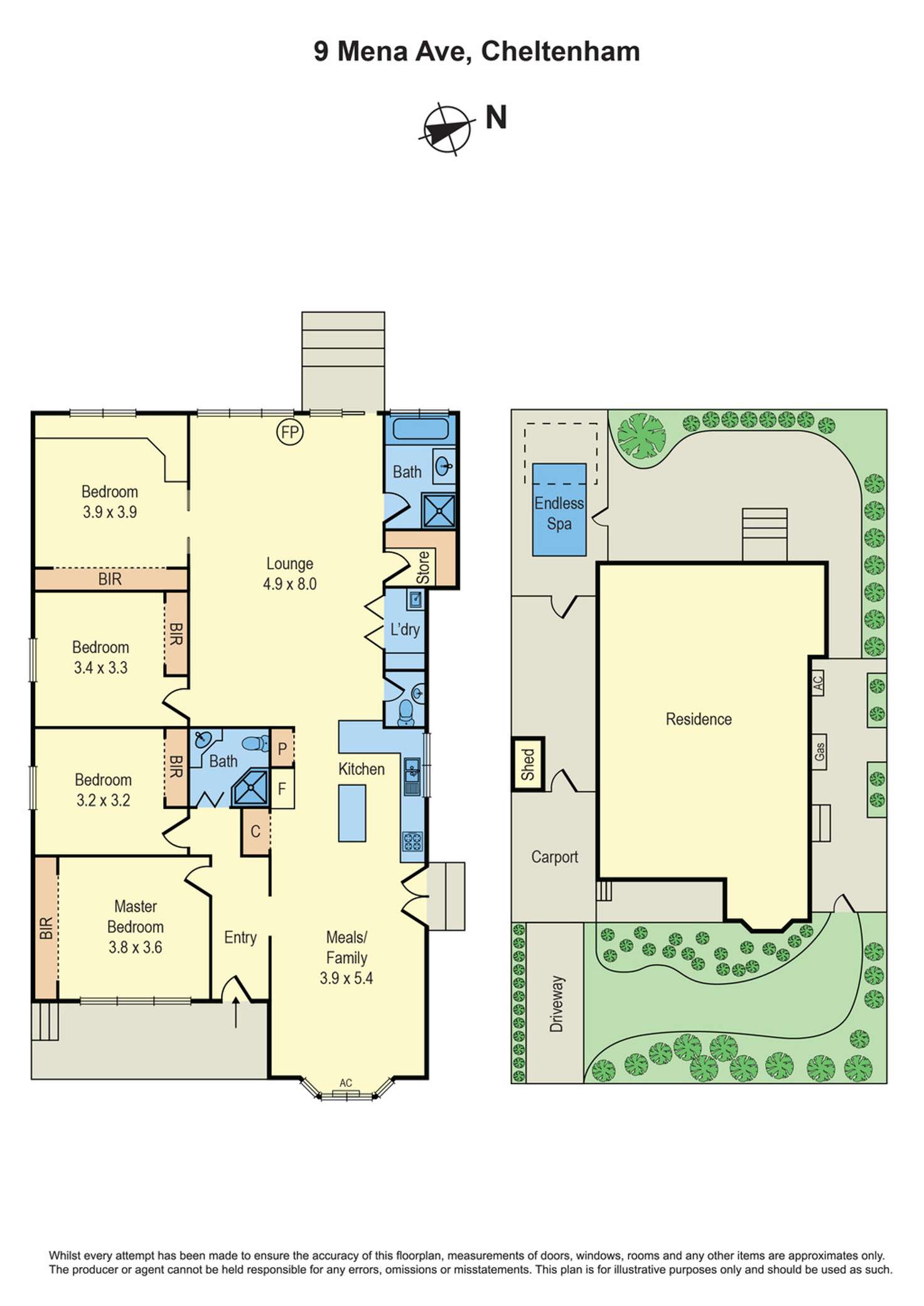 Floorplan of Homely house listing, 9 Mena Avenue, Cheltenham VIC 3192