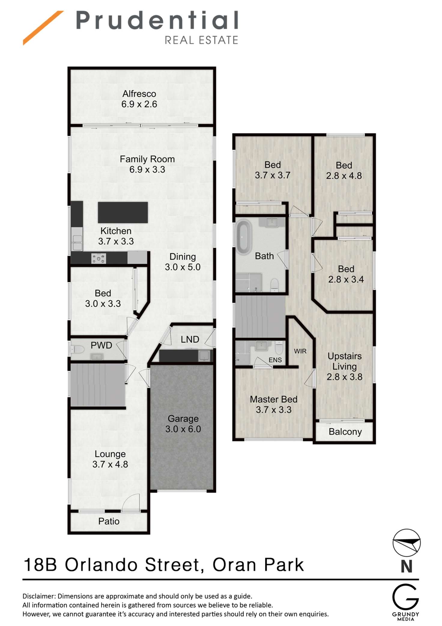Floorplan of Homely house listing, 18b Orlando Street, Oran Park NSW 2570