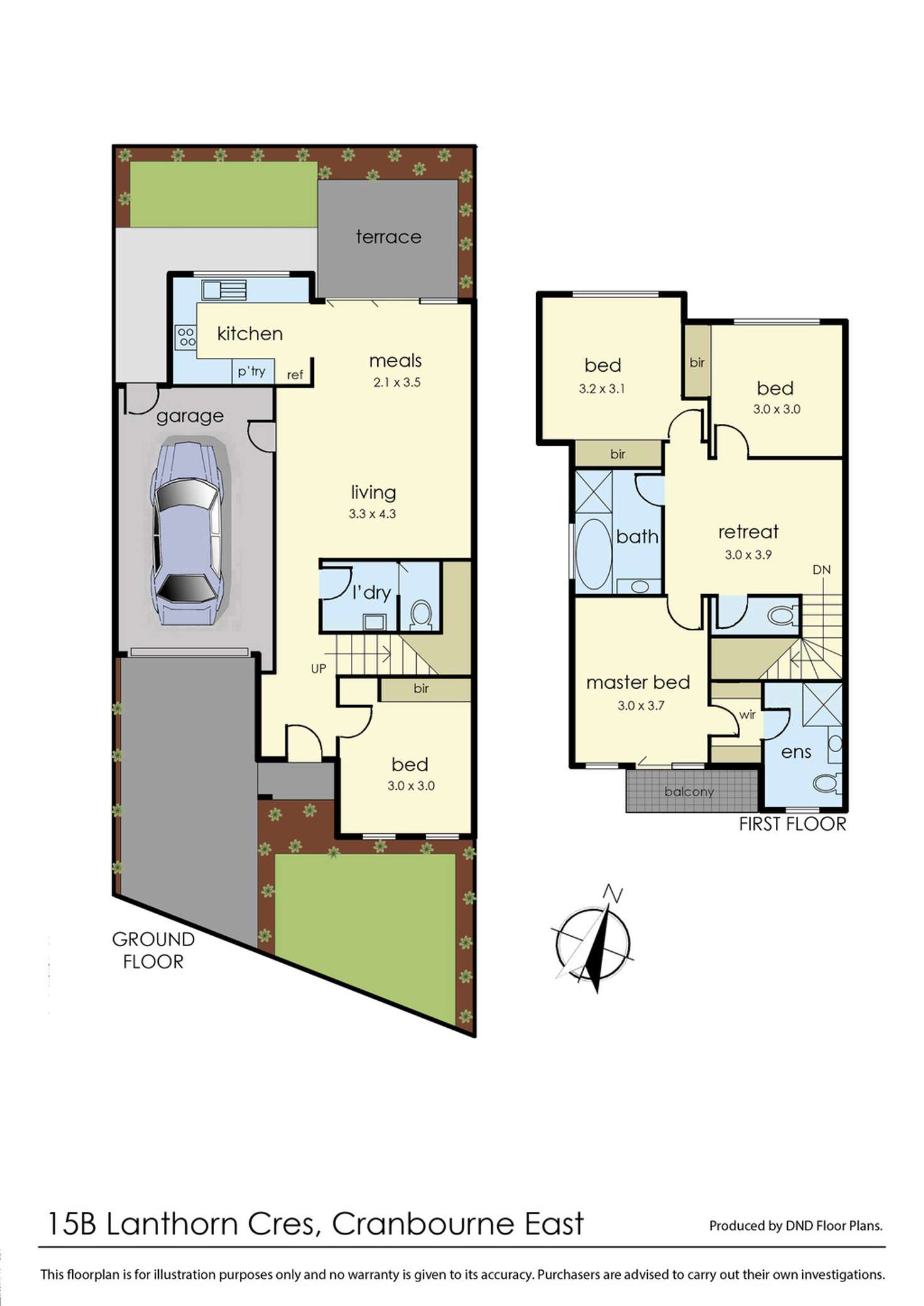 Floorplan of Homely house listing, 15B Lanthorn Crescent, Cranbourne East VIC 3977