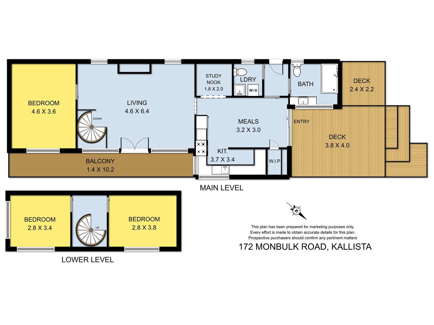 Floorplan of Homely house listing, 172 Monbulk Road, Kallista VIC 3791
