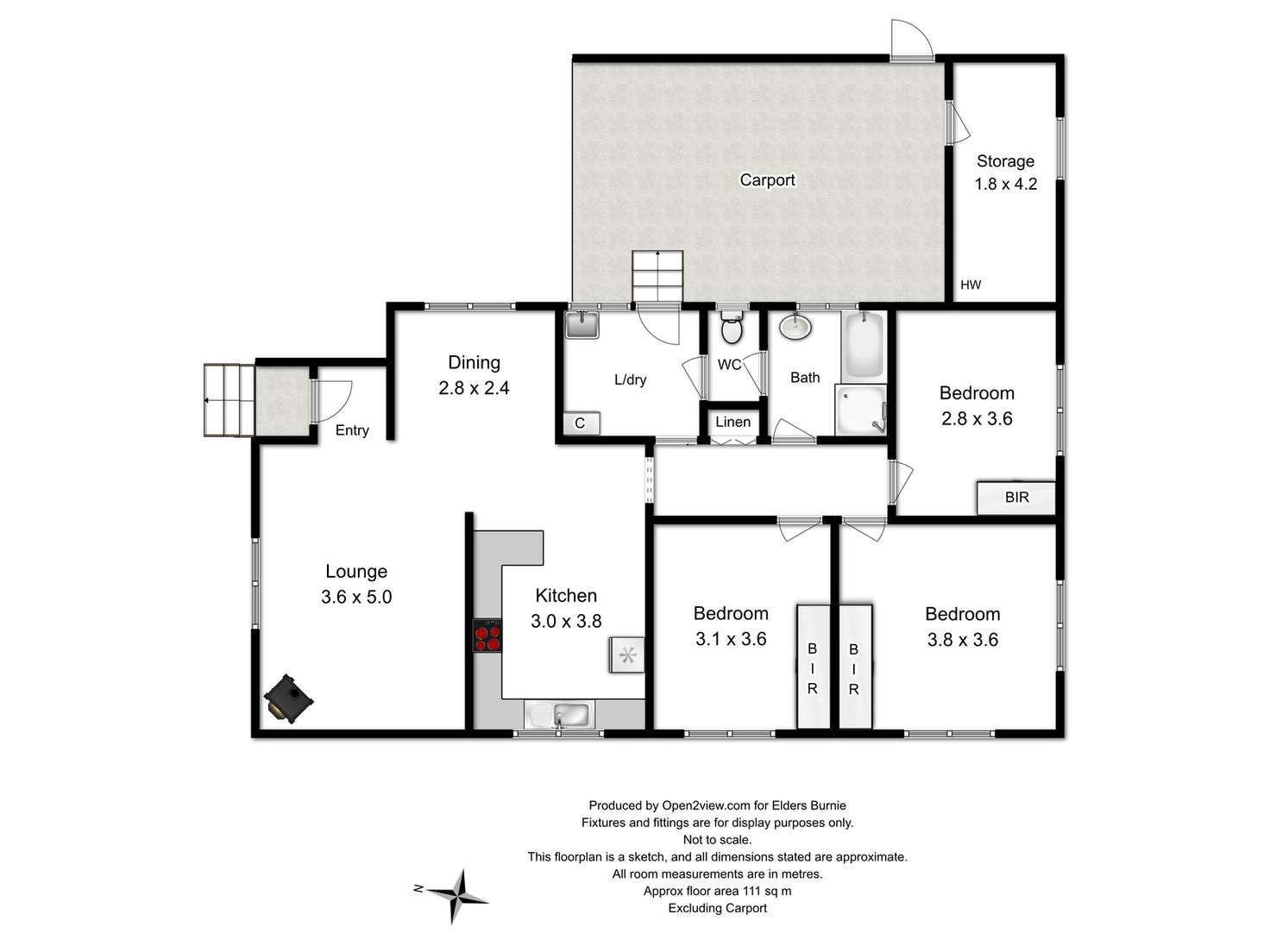 Floorplan of Homely house listing, 8 Battery Court, Zeehan TAS 7469