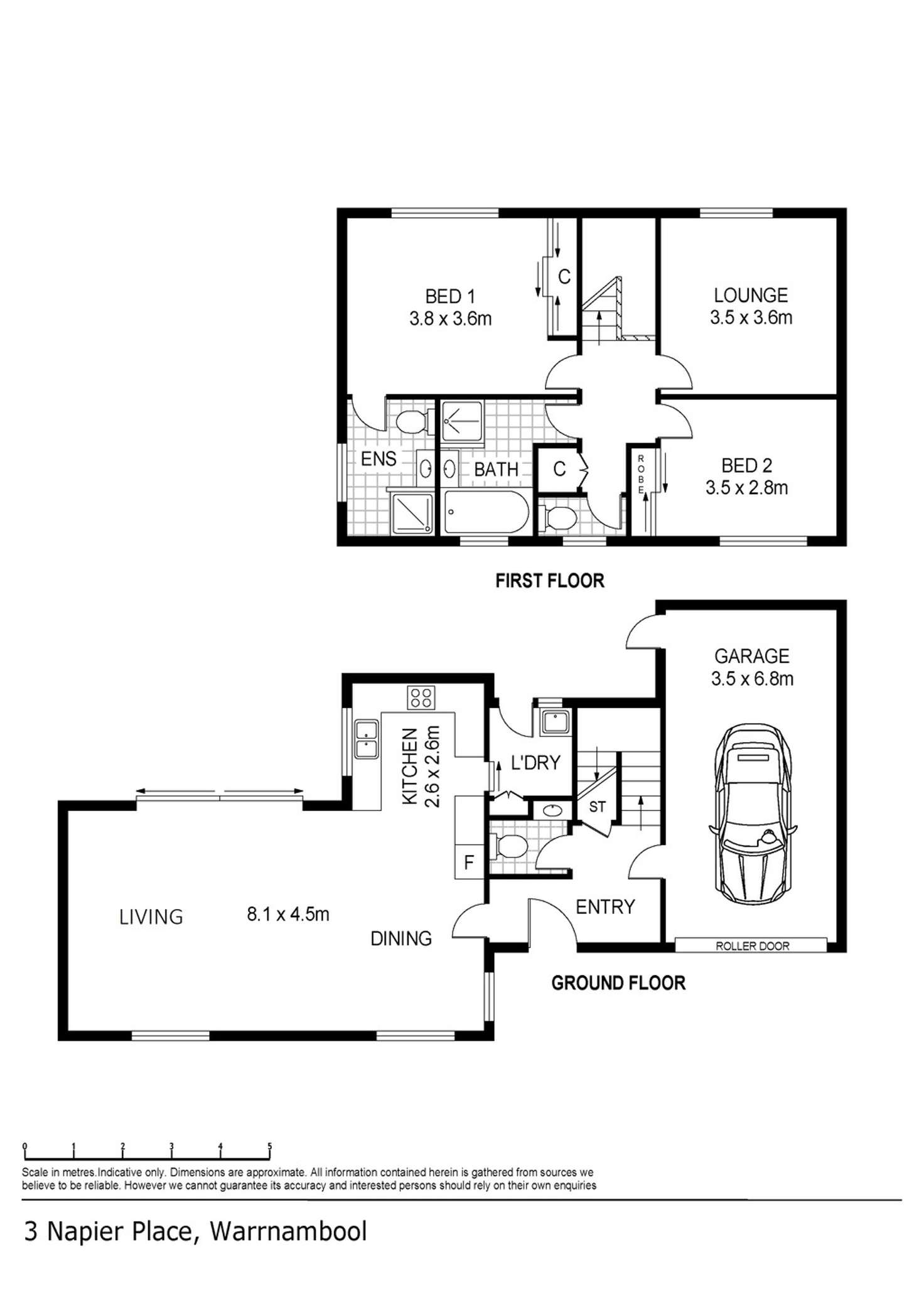 Floorplan of Homely house listing, 3 NAPIER PLACE, Warrnambool VIC 3280