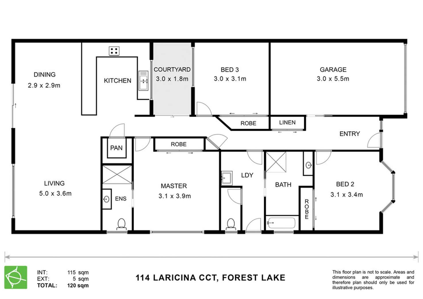 Floorplan of Homely house listing, 114 Laricina Circuit, Forest Lake QLD 4078