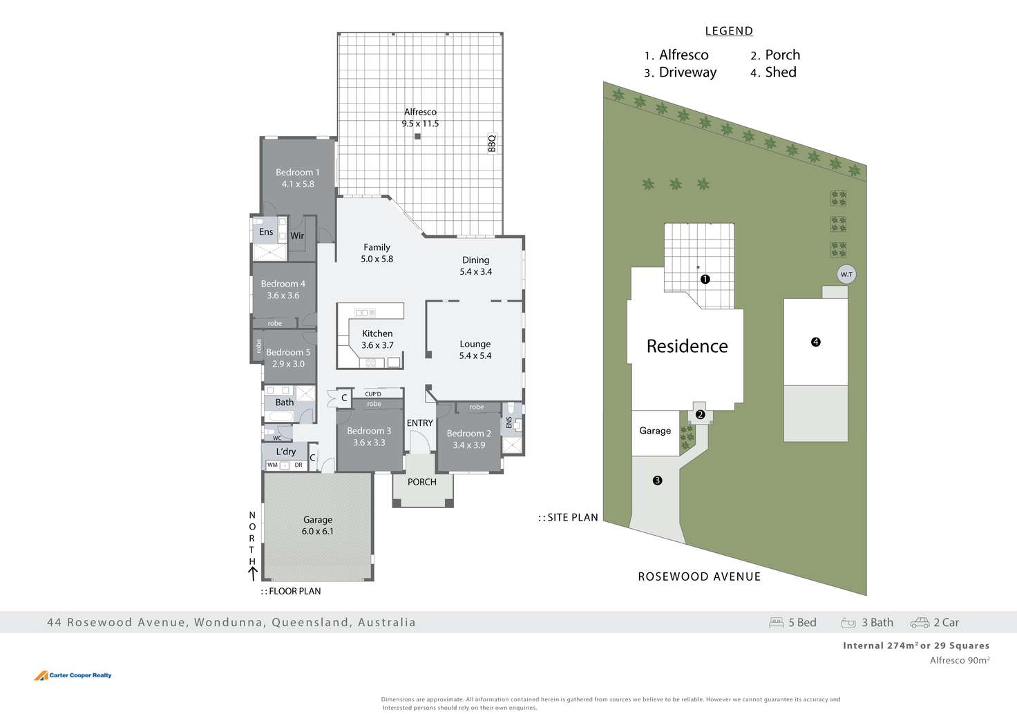 Floorplan of Homely house listing, 44 Rosewood Avenue, Wondunna QLD 4655
