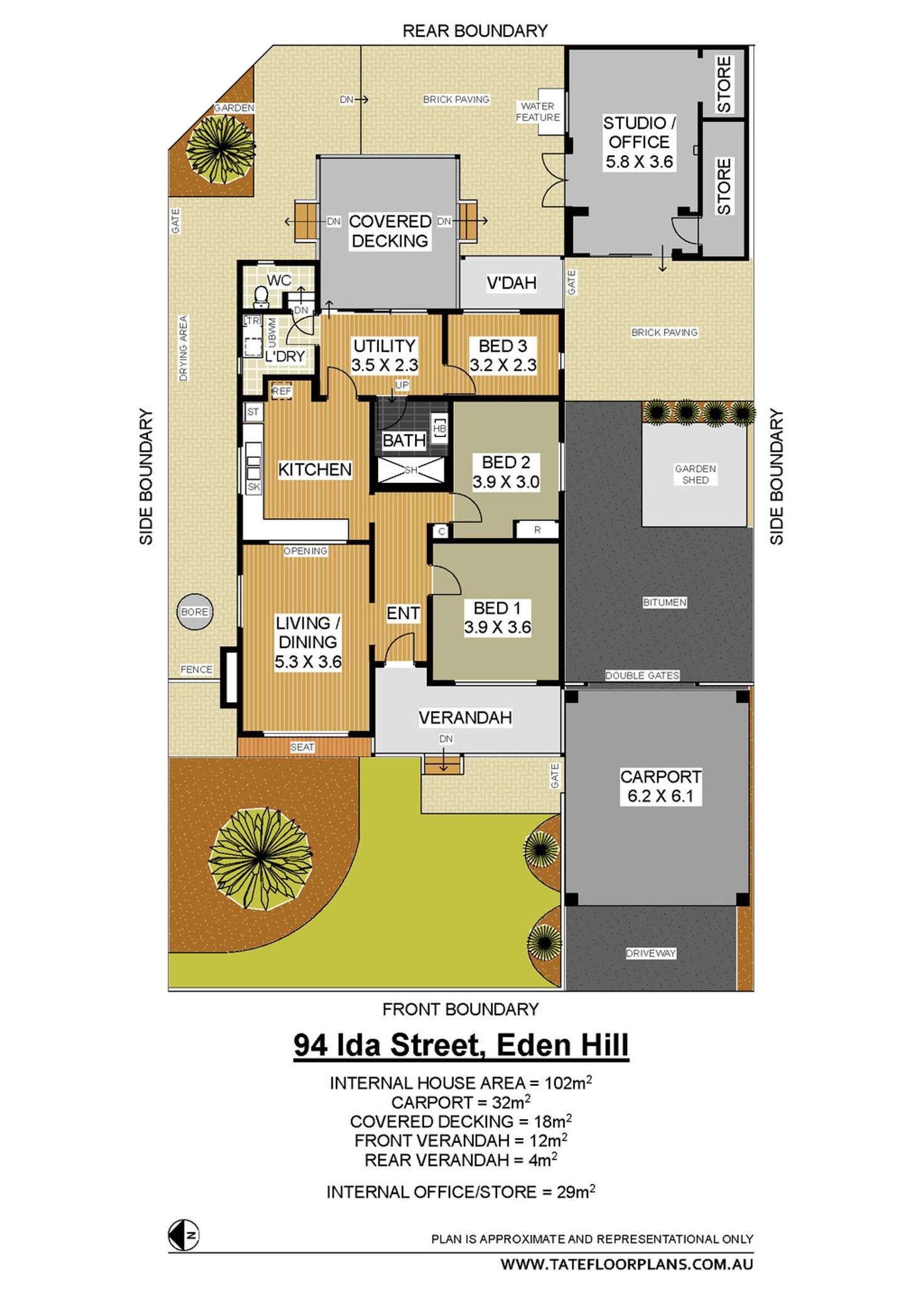 Floorplan of Homely house listing, 94 Ida Street, Eden Hill WA 6054