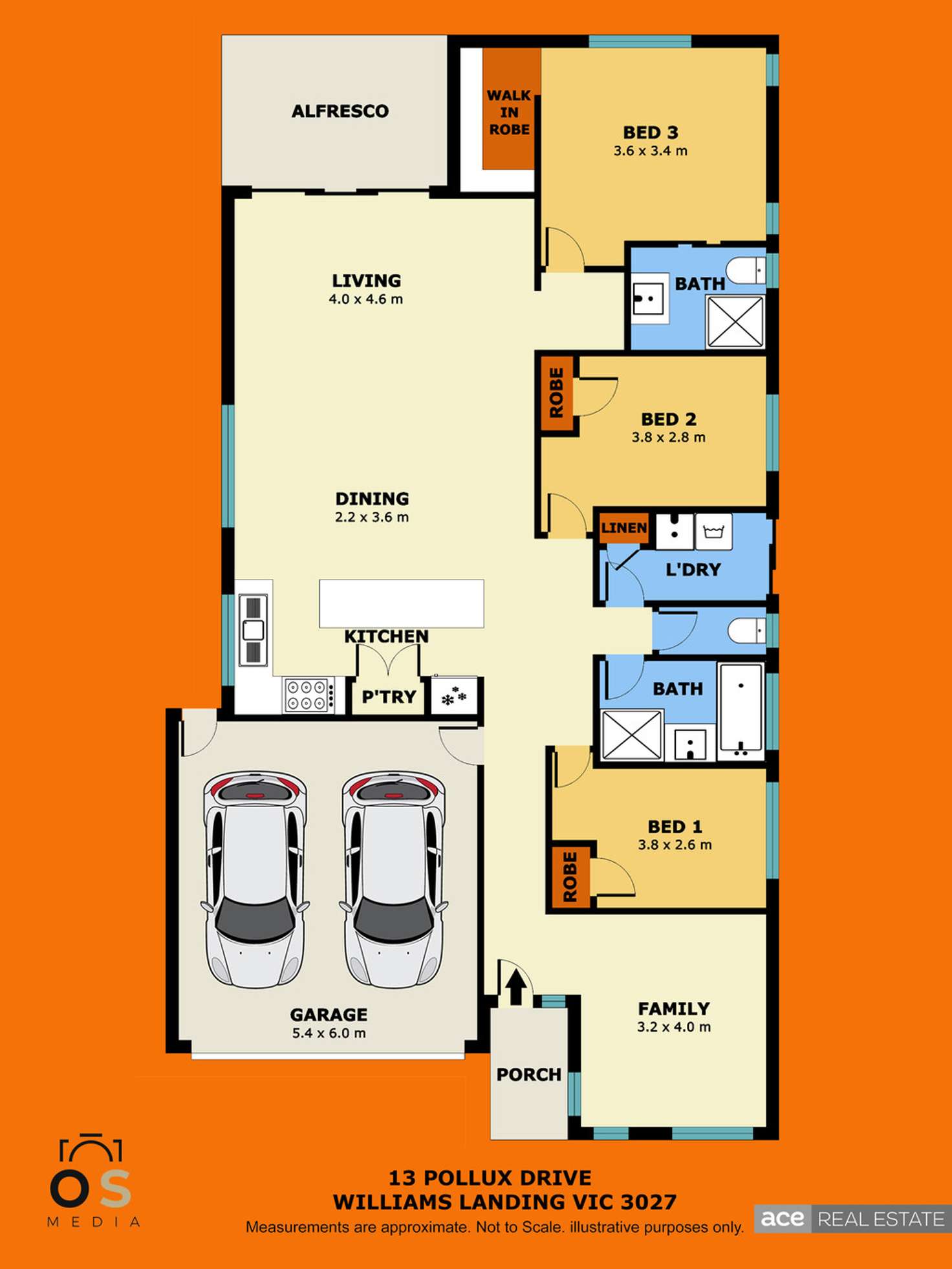 Floorplan of Homely house listing, 13 Pollux Drive, Williams Landing VIC 3027