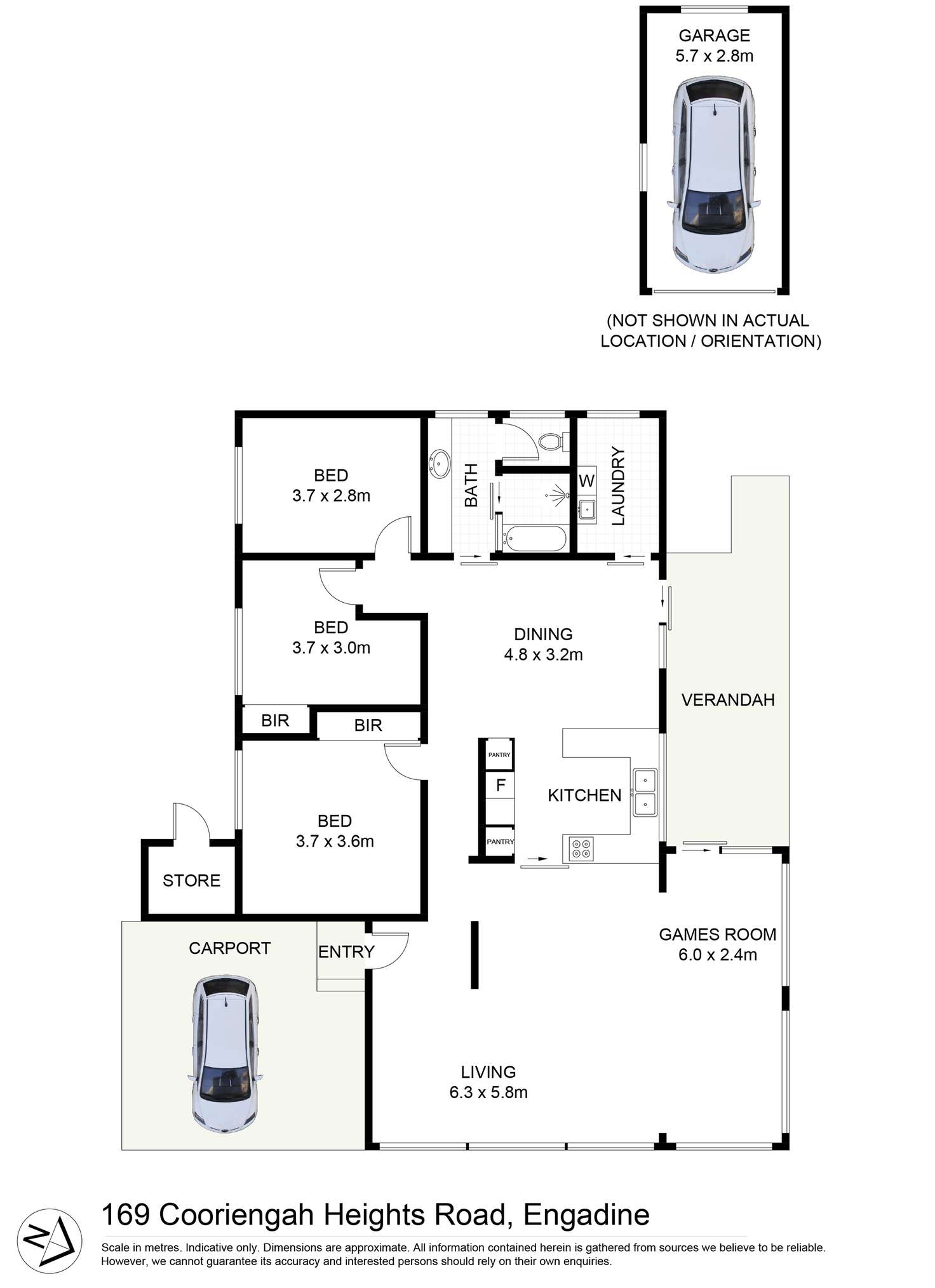 Floorplan of Homely house listing, 169 Cooriengah Heights Road, Engadine NSW 2233