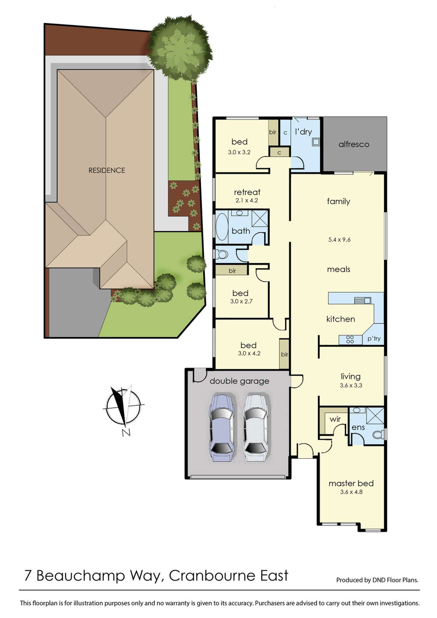 Floorplan of Homely house listing, 7 Beauchamp Way, Cranbourne East VIC 3977