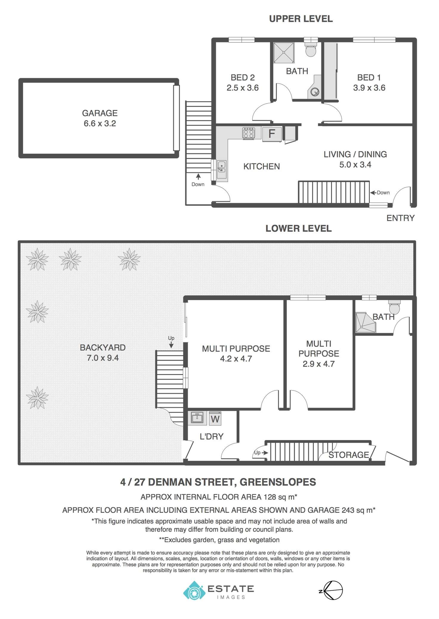 Floorplan of Homely townhouse listing, 4/27 Denman Street, Greenslopes QLD 4120