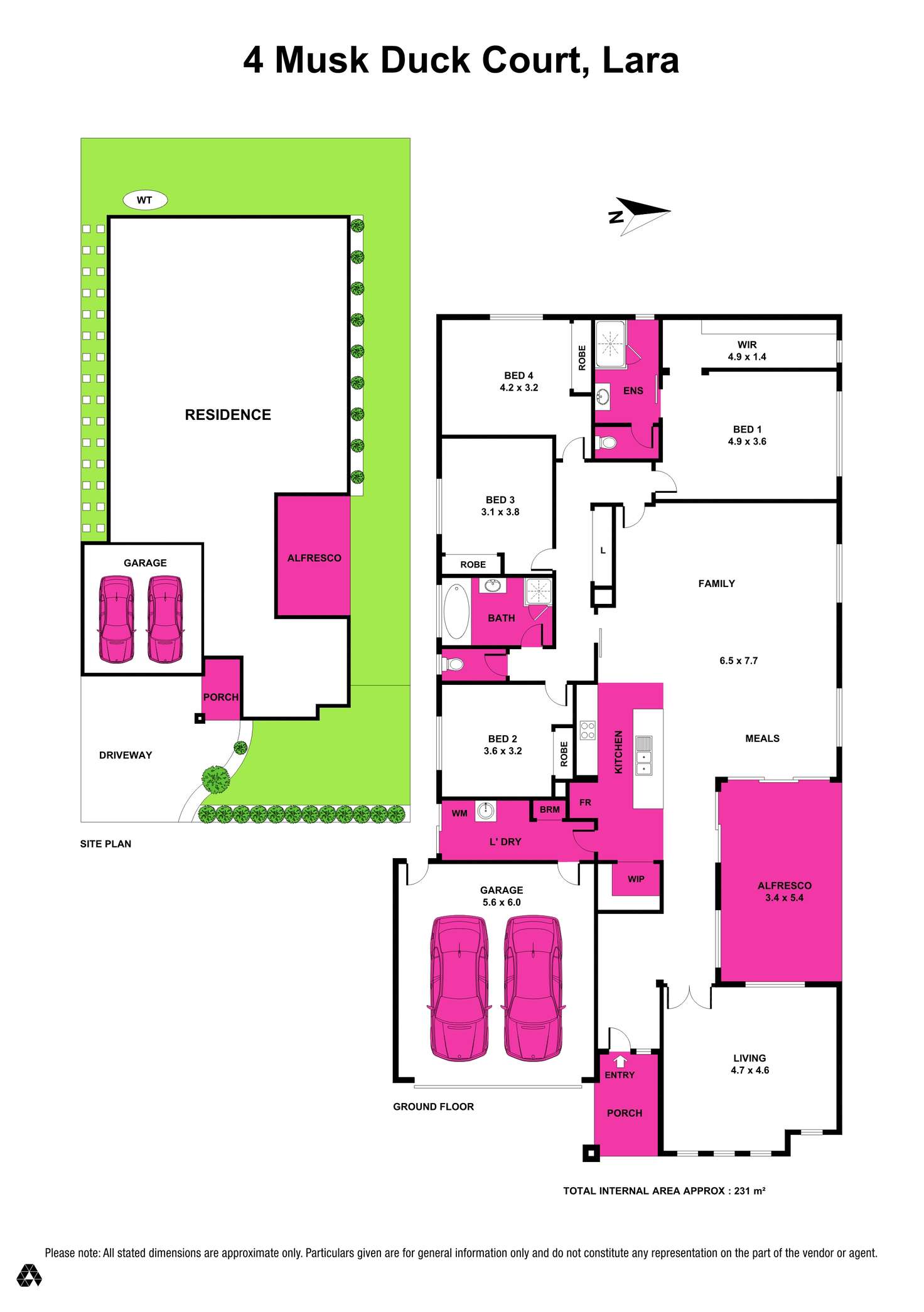 Floorplan of Homely house listing, 4 Musk Duck Court, Lara VIC 3212