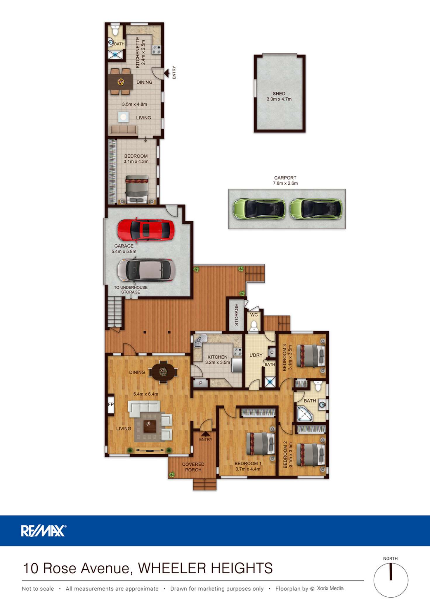 Floorplan of Homely house listing, 10 Rose Ave, Wheeler Heights NSW 2097