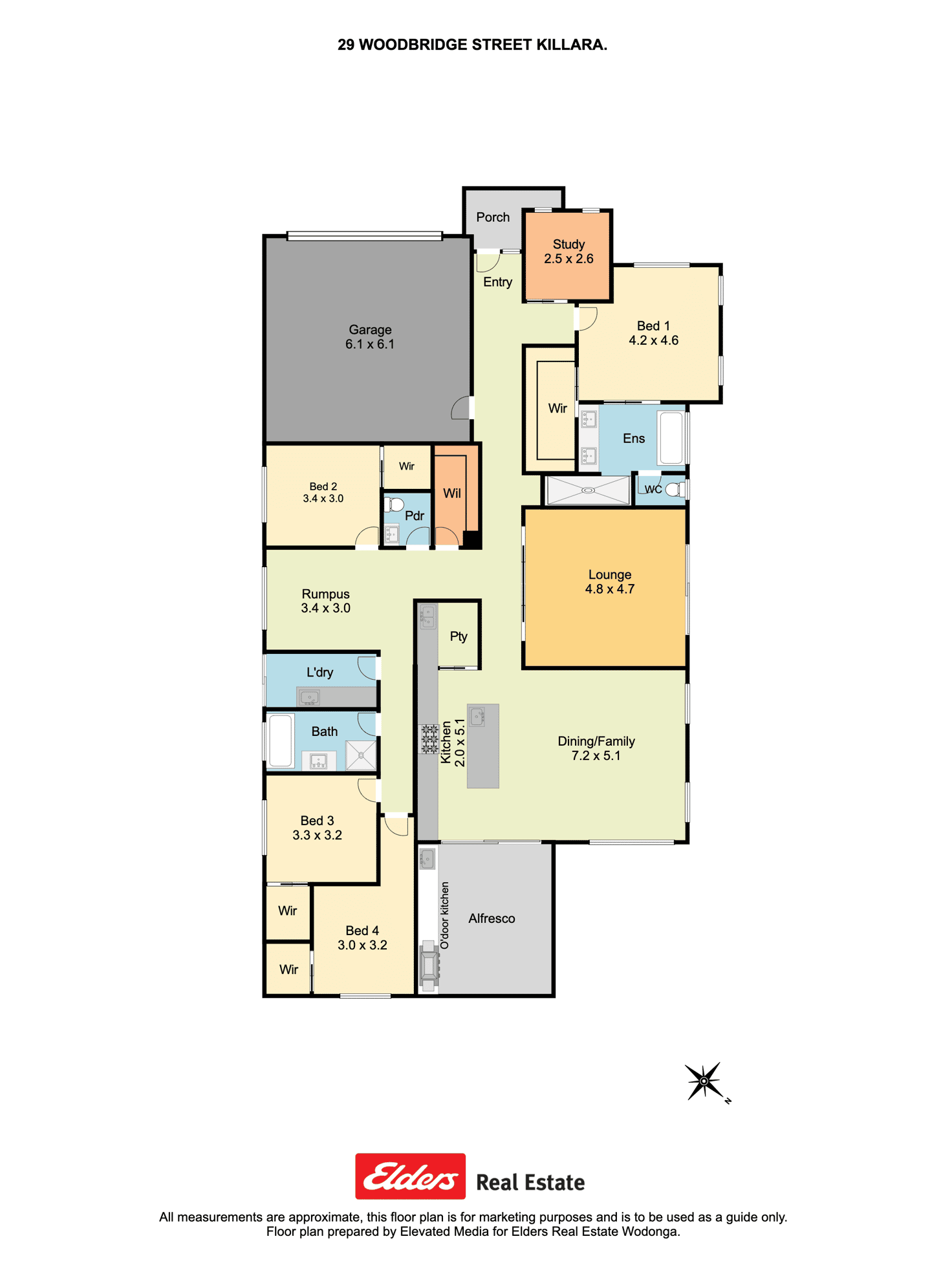 Floorplan of Homely house listing, 29 Woodbridge Street, Killara VIC 3691