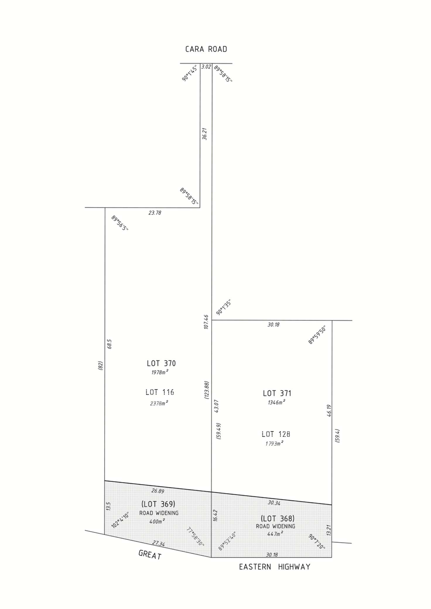 Floorplan of Homely residentialLand listing, Lots 370-371 Cara Road, Greenmount WA 6056