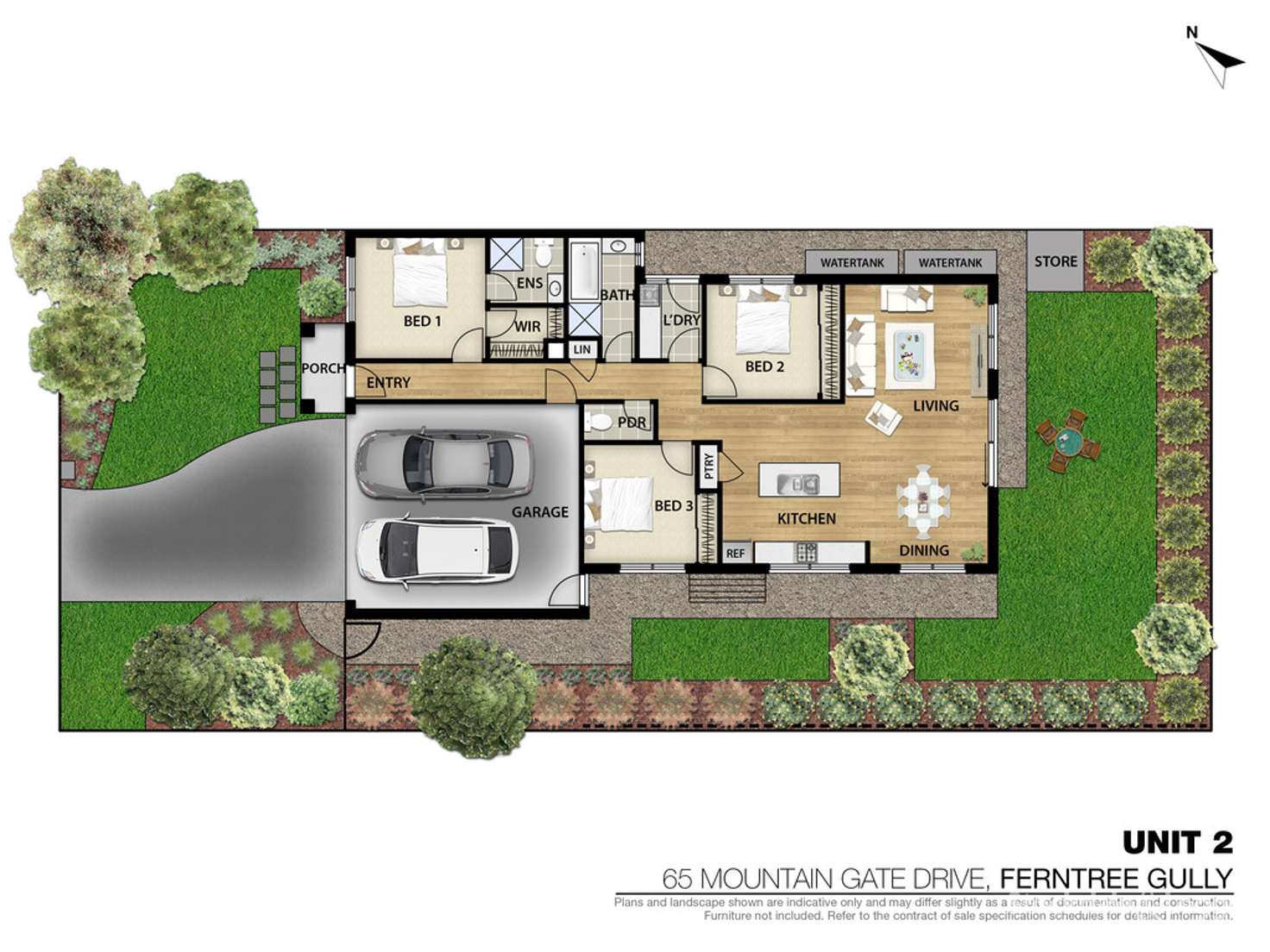 Floorplan of Homely unit listing, 2/65 Mountain Gate Drive, Ferntree Gully VIC 3156