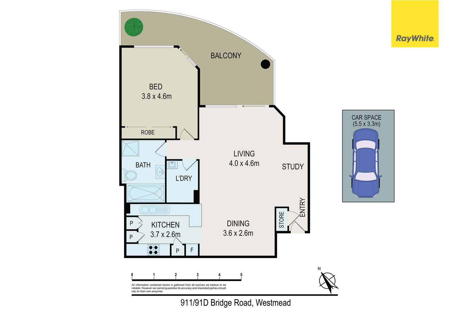 Floorplan of Homely apartment listing, 911/91d Bridge Road, Westmead NSW 2145