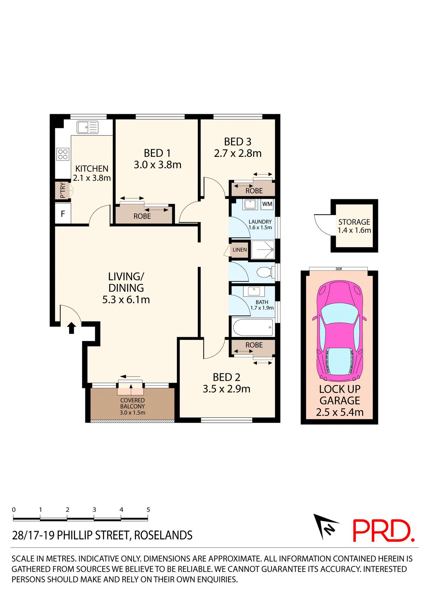 Floorplan of Homely unit listing, 28/17-19 Phillip Street, Roselands NSW 2196