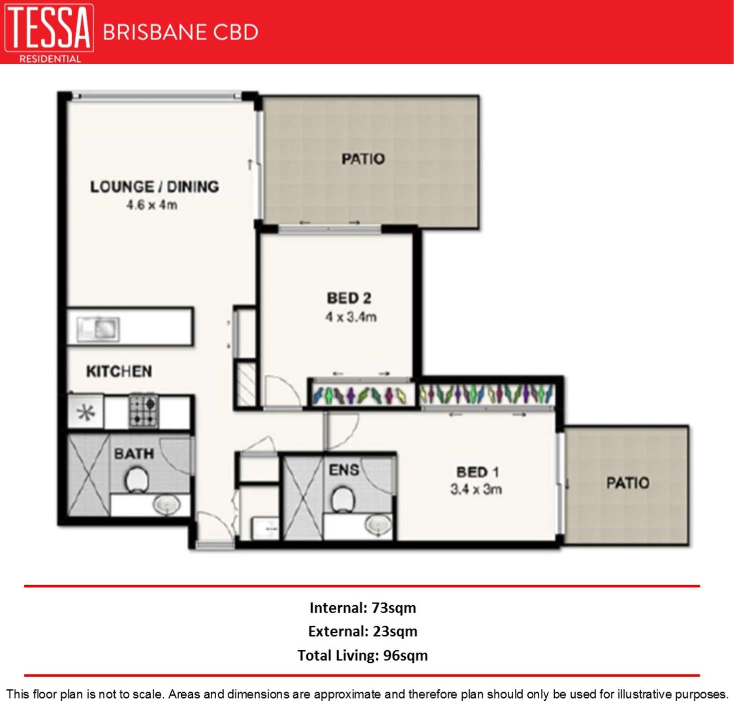 Floorplan of Homely apartment listing, 2503/79 Albert Street, Brisbane City QLD 4000