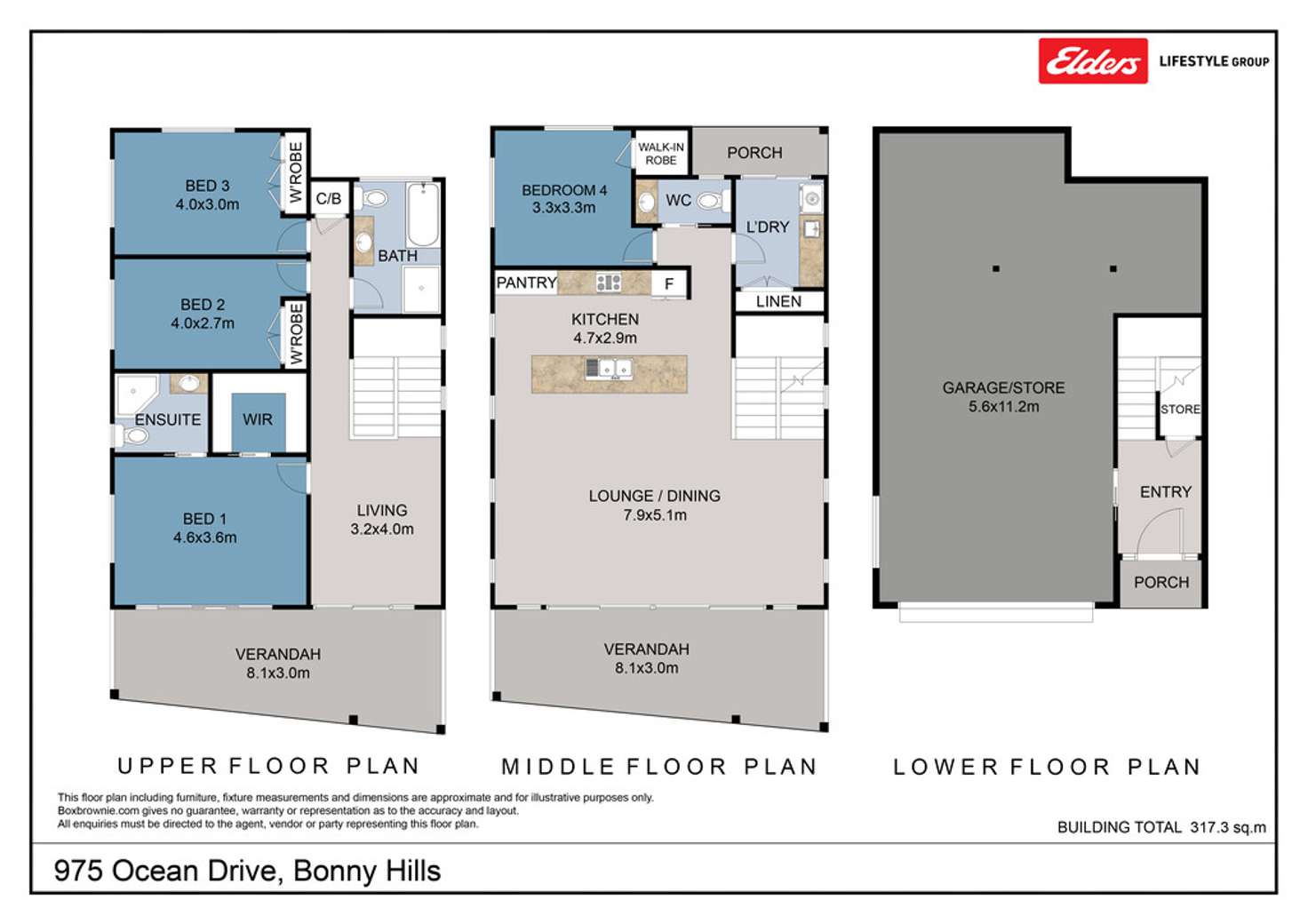 Floorplan of Homely house listing, 975 Ocean Drive, Bonny Hills NSW 2445