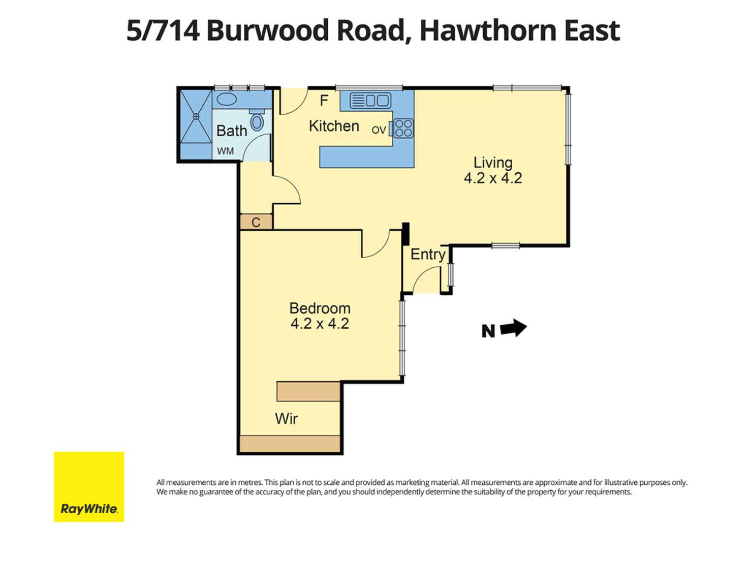 Floorplan of Homely apartment listing, 5/714 Burwood Road, Hawthorn East VIC 3123